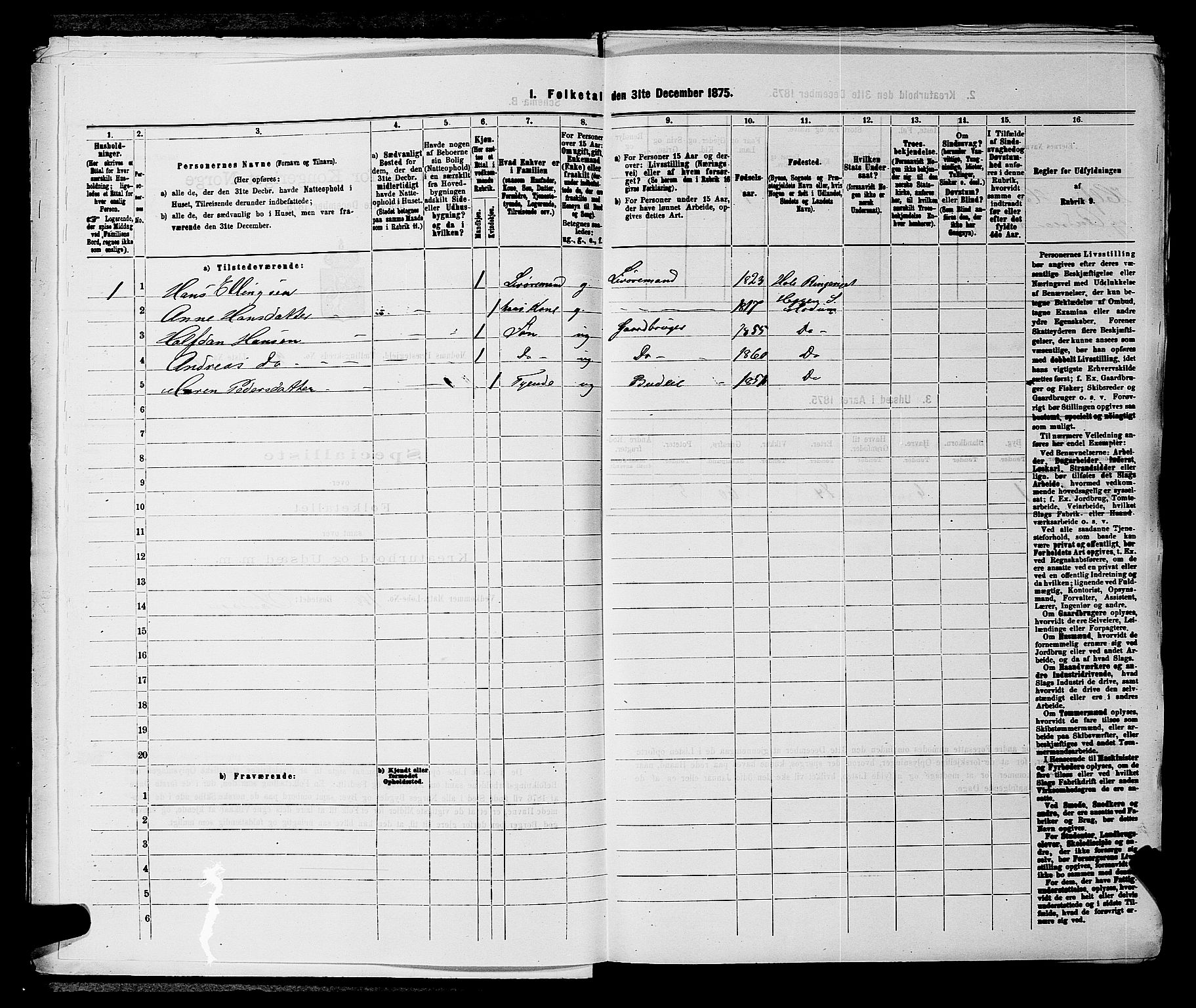 SAKO, 1875 census for 0623P Modum, 1875, p. 1059