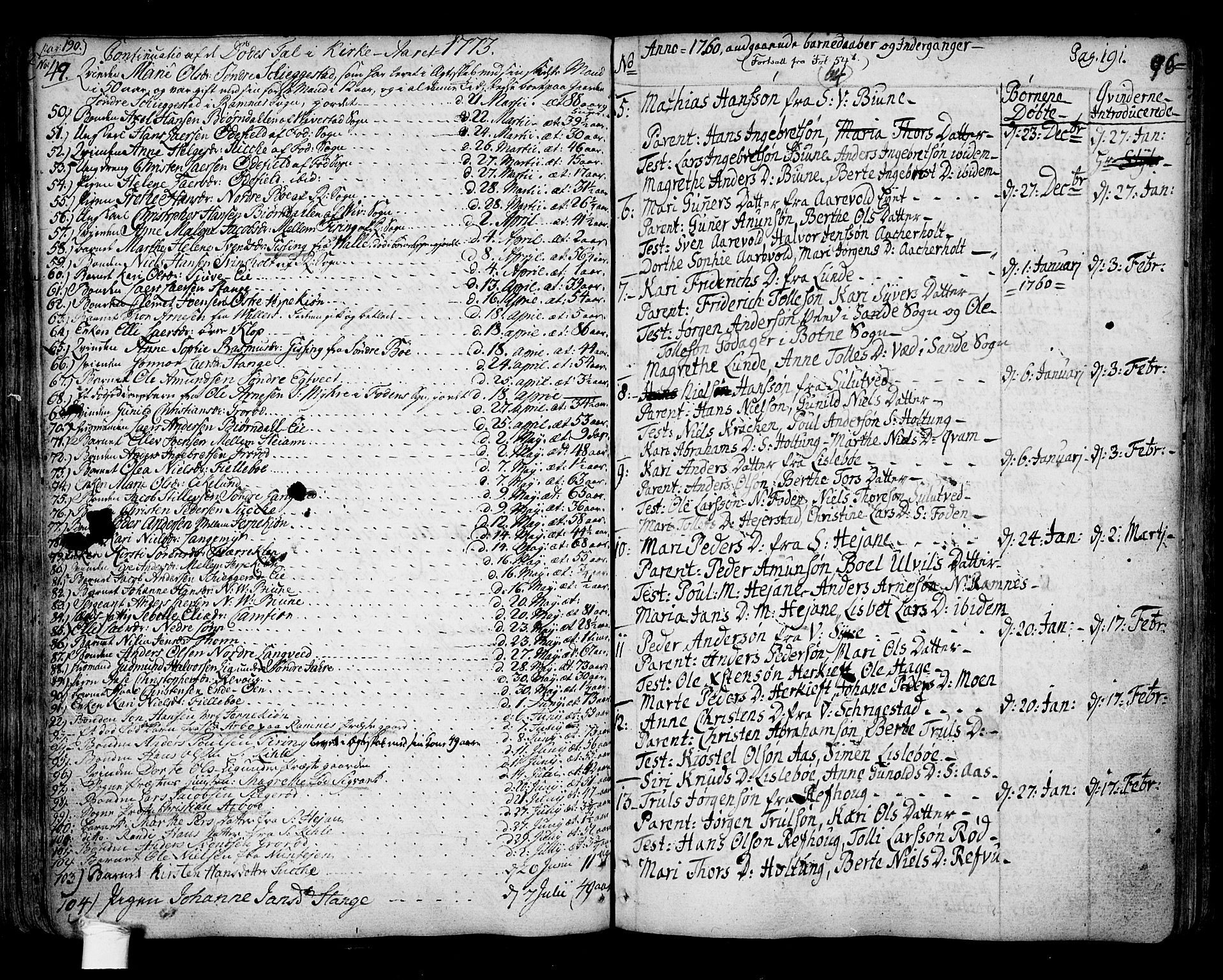 Ramnes kirkebøker, SAKO/A-314/F/Fa/L0001: Parish register (official) no. I 1, 1732-1774, p. 96