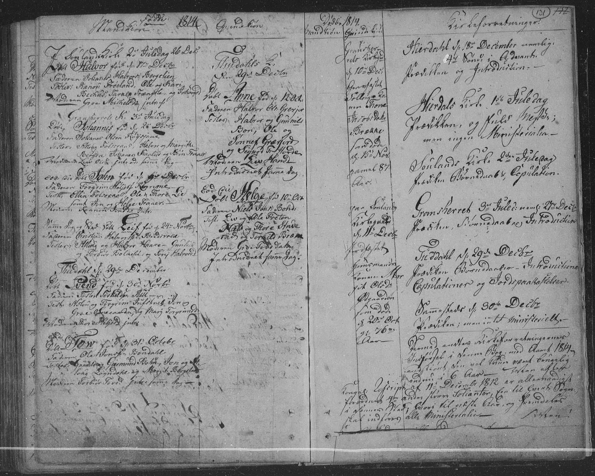 Hjartdal kirkebøker, AV/SAKO-A-270/F/Fa/L0006: Parish register (official) no. I 6, 1801-1814, p. 131