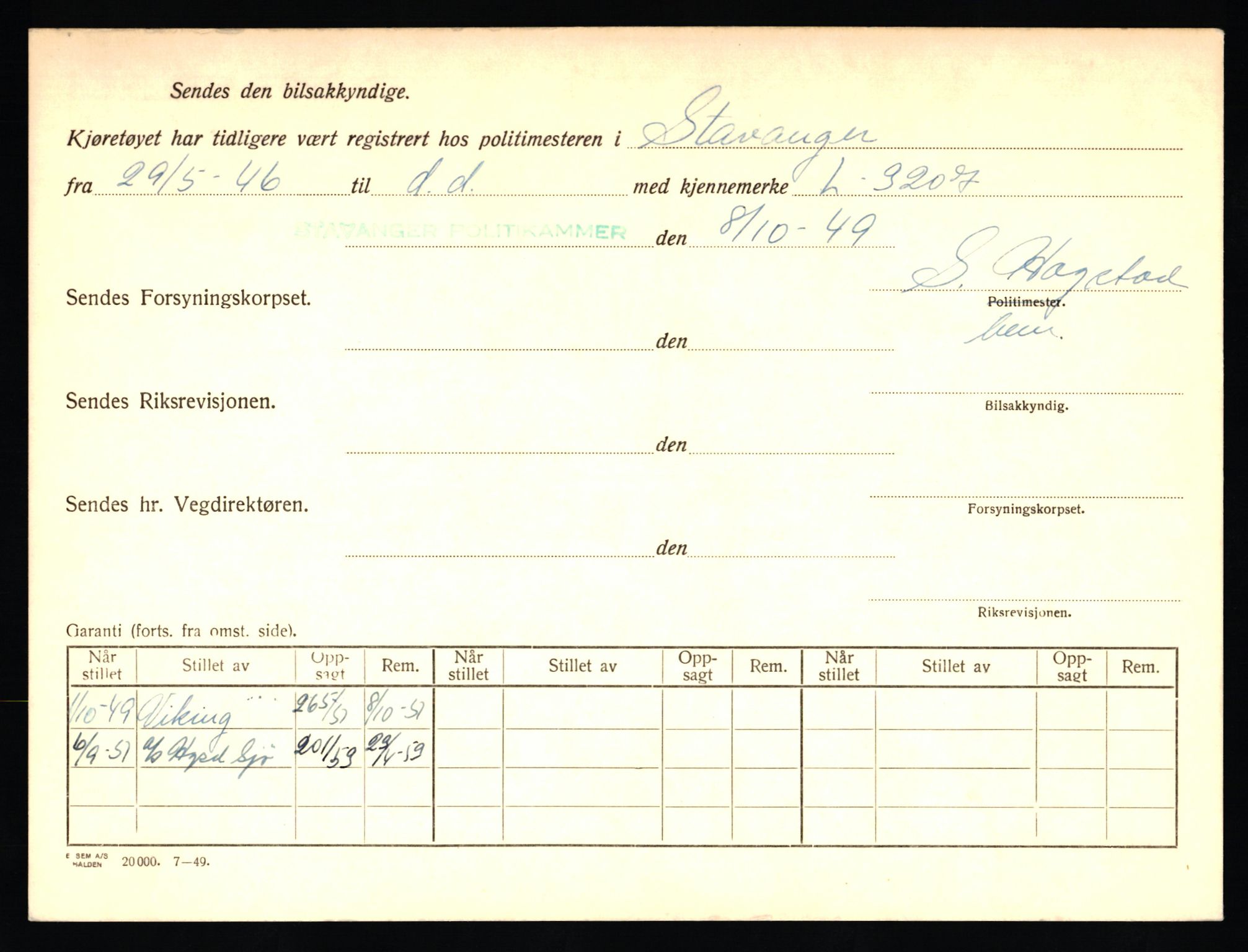 Stavanger trafikkstasjon, AV/SAST-A-101942/0/F/L0014: L-5080 - L-5499, 1930-1971, p. 130