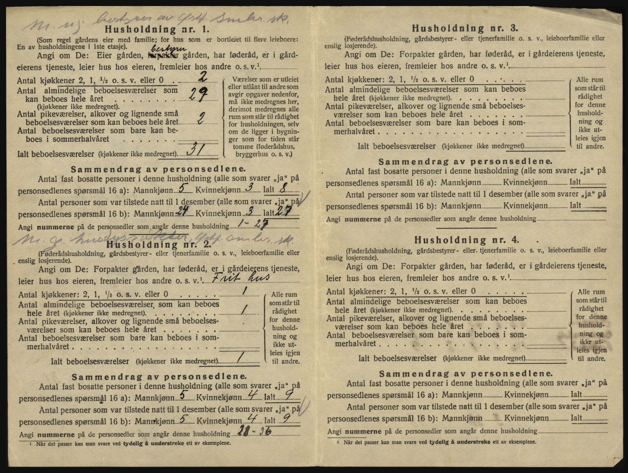 SAO, 1920 census for Eidsberg, 1920, p. 656