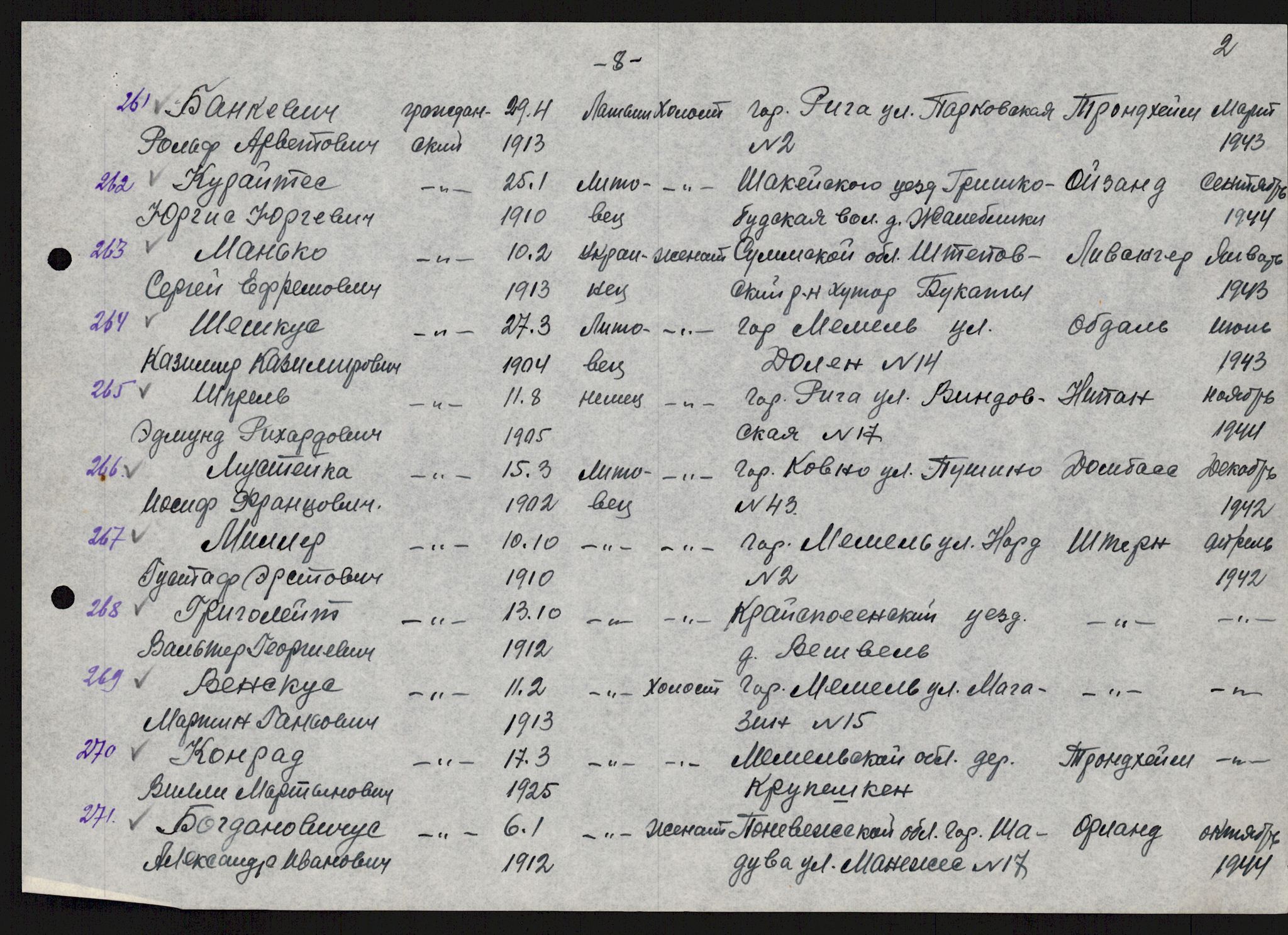 Flyktnings- og fangedirektoratet, Repatrieringskontoret, AV/RA-S-1681/D/Db/L0018: Displaced Persons (DPs) og sivile tyskere, 1945-1948, p. 55