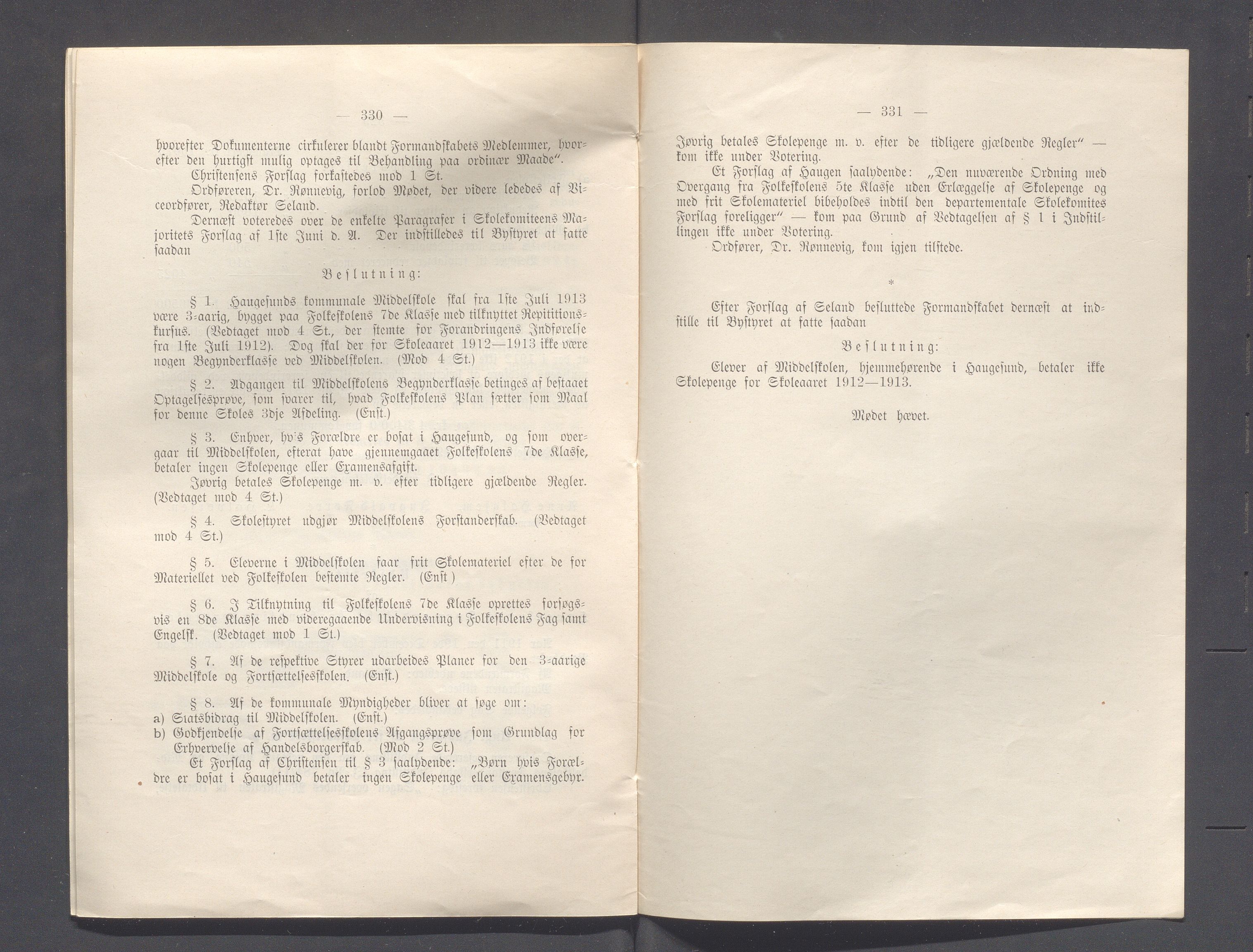 Haugesund kommune - Formannskapet og Bystyret, IKAR/A-740/A/Abb/L0002: Bystyreforhandlinger, 1908-1917, p. 378