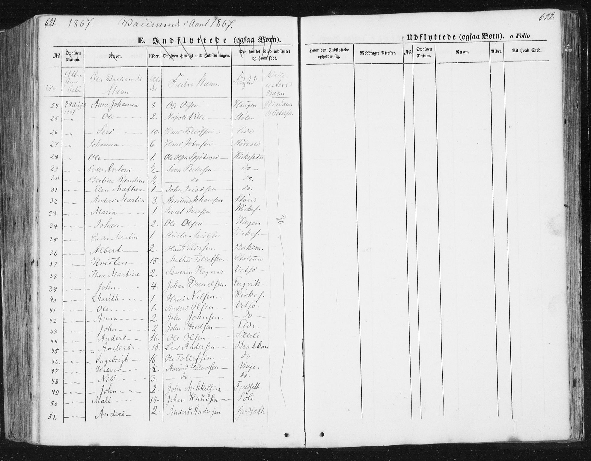 Ministerialprotokoller, klokkerbøker og fødselsregistre - Sør-Trøndelag, SAT/A-1456/630/L0494: Parish register (official) no. 630A07, 1852-1868, p. 621-622