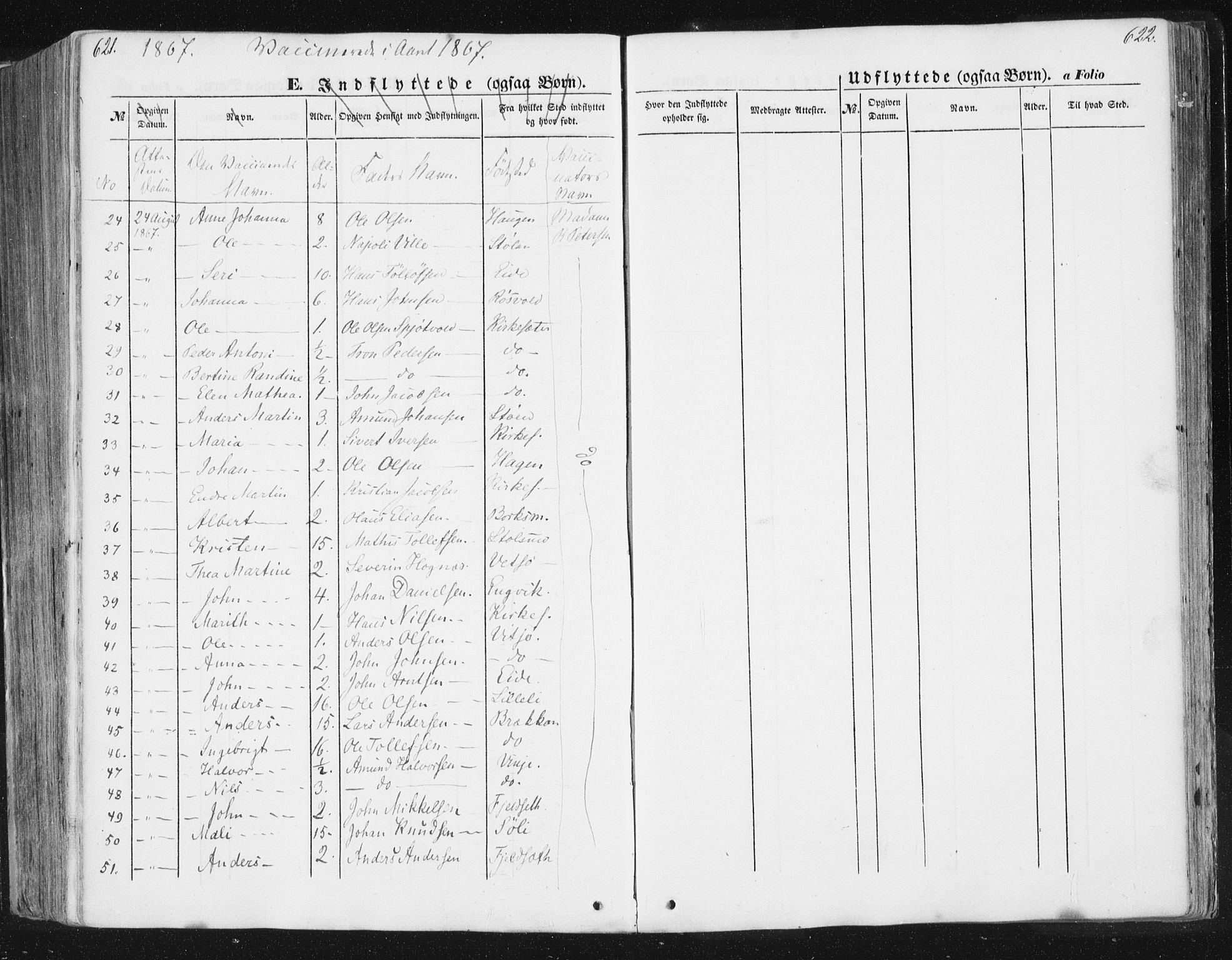 Ministerialprotokoller, klokkerbøker og fødselsregistre - Sør-Trøndelag, AV/SAT-A-1456/630/L0494: Parish register (official) no. 630A07, 1852-1868, p. 621-622