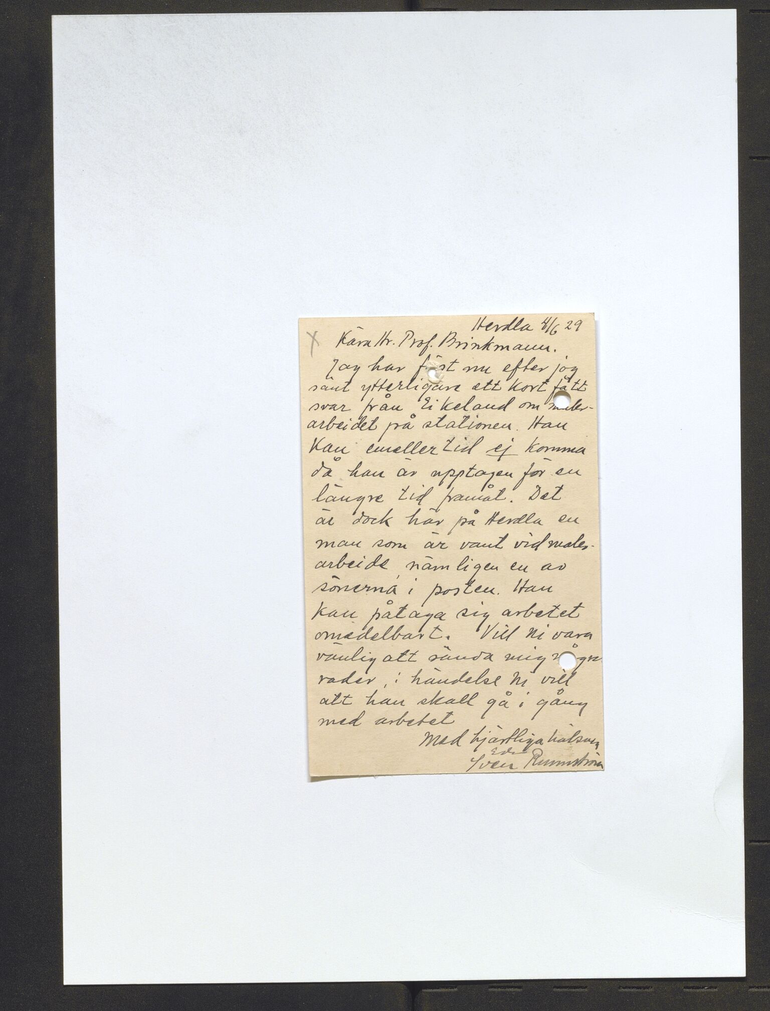 Bergens Museum, AV/SAB-A-17301/13/D/L0002: Korrespondanse , 1928-1940, p. 195