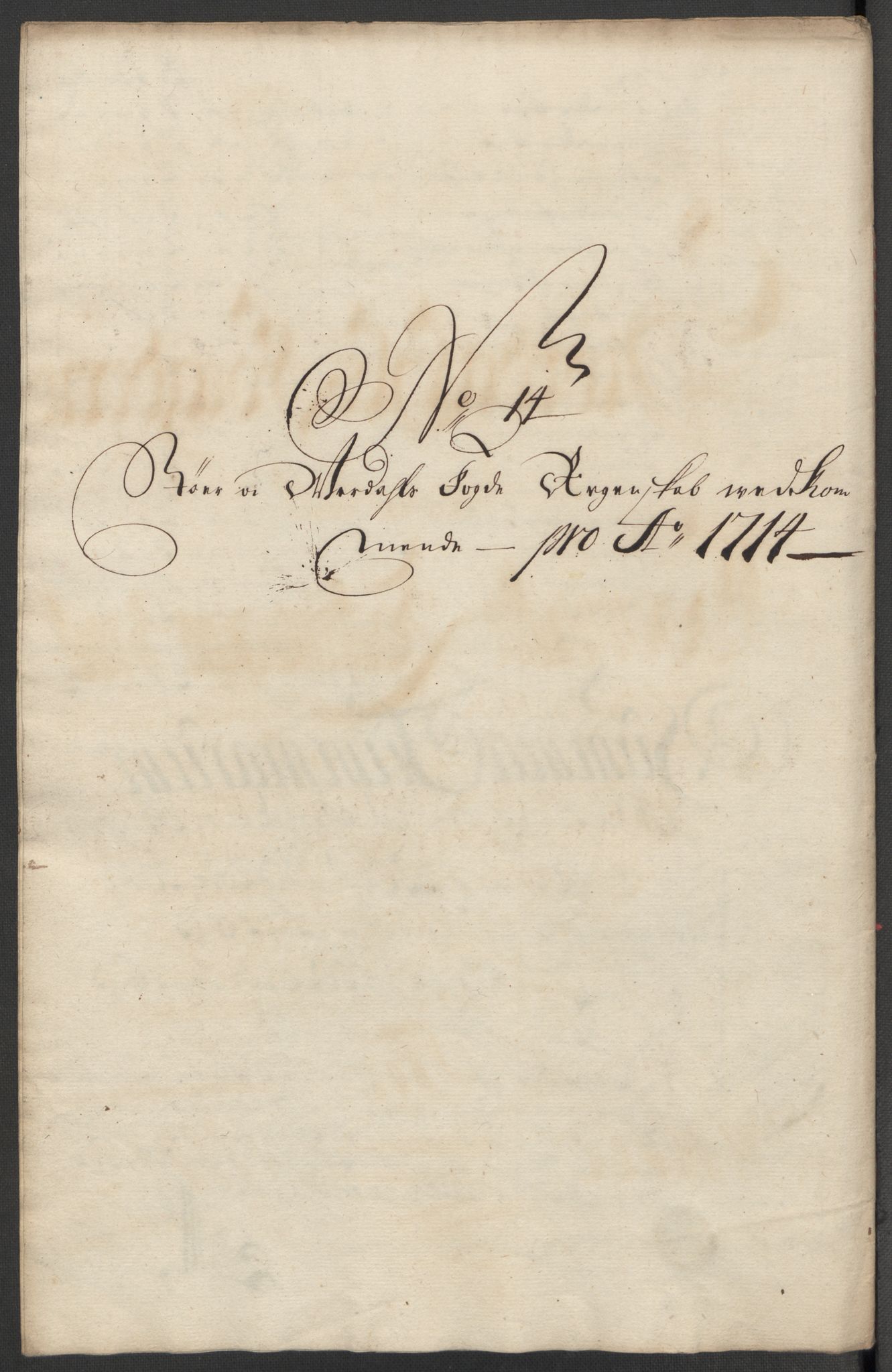 Rentekammeret inntil 1814, Reviderte regnskaper, Fogderegnskap, RA/EA-4092/R62/L4204: Fogderegnskap Stjørdal og Verdal, 1714, p. 178