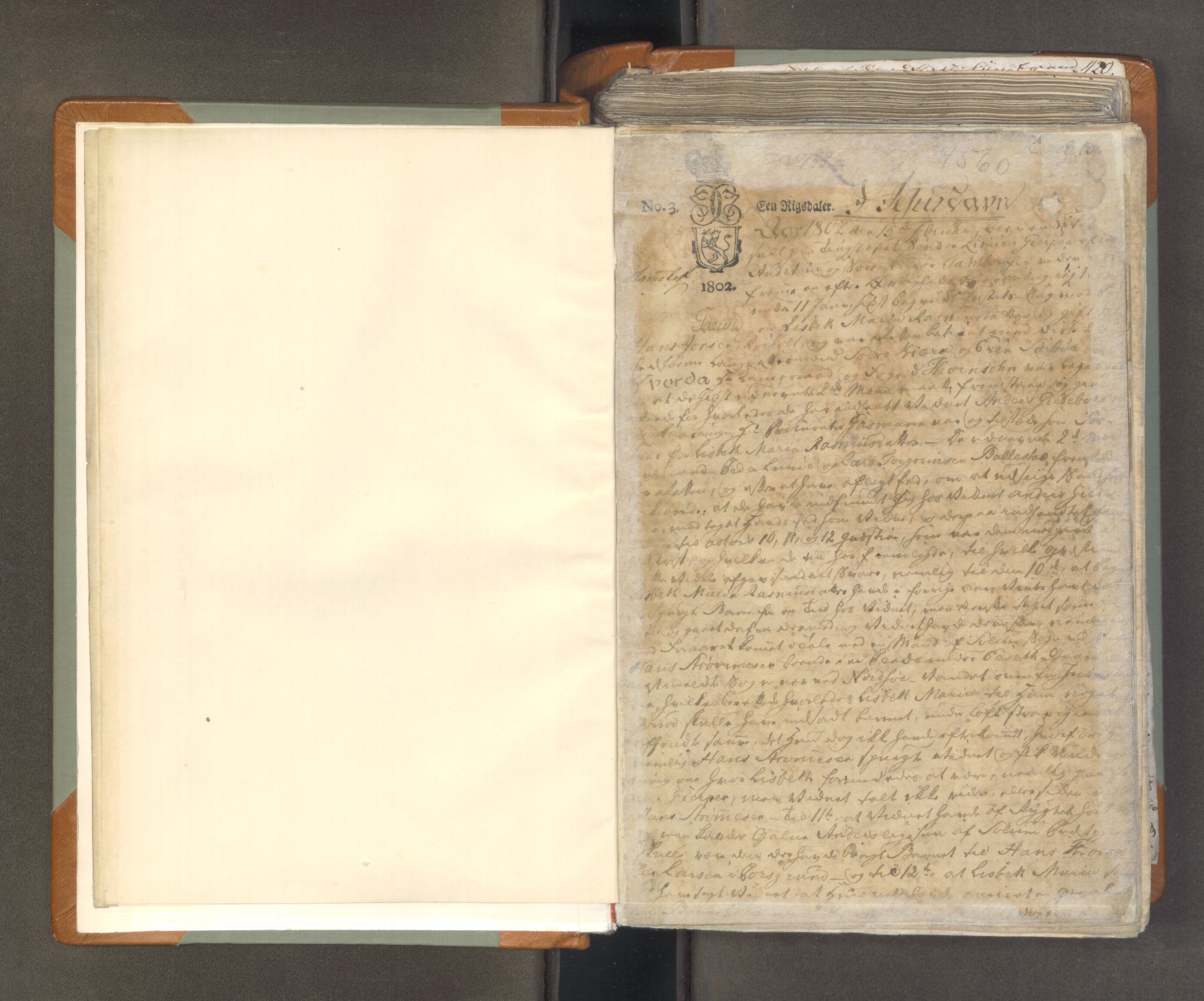 Bamble sorenskriveri, AV/SAKO-A-214/F/Fa/Faa/L0026: Tingbok, 1802-1806, p. 1a