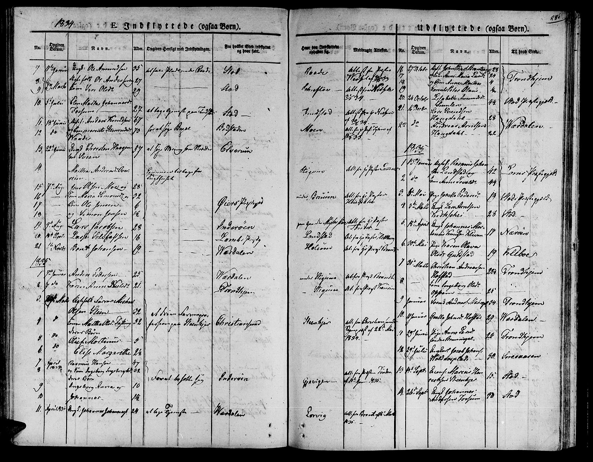 Ministerialprotokoller, klokkerbøker og fødselsregistre - Nord-Trøndelag, SAT/A-1458/735/L0336: Parish register (official) no. 735A05 /1, 1825-1835, p. 281