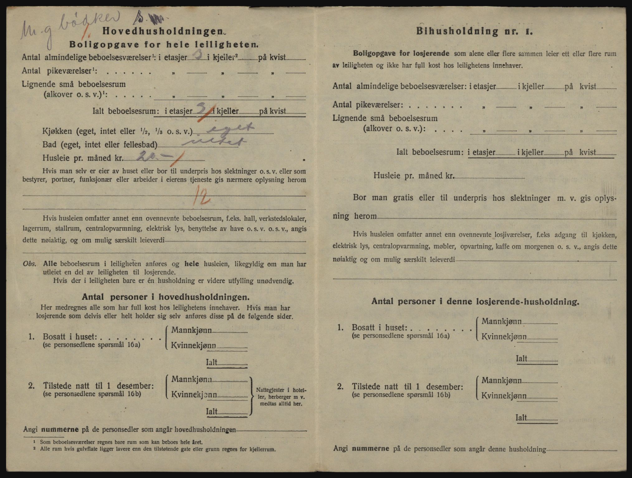 SATØ, 1920 census for Vardø, 1920, p. 2354