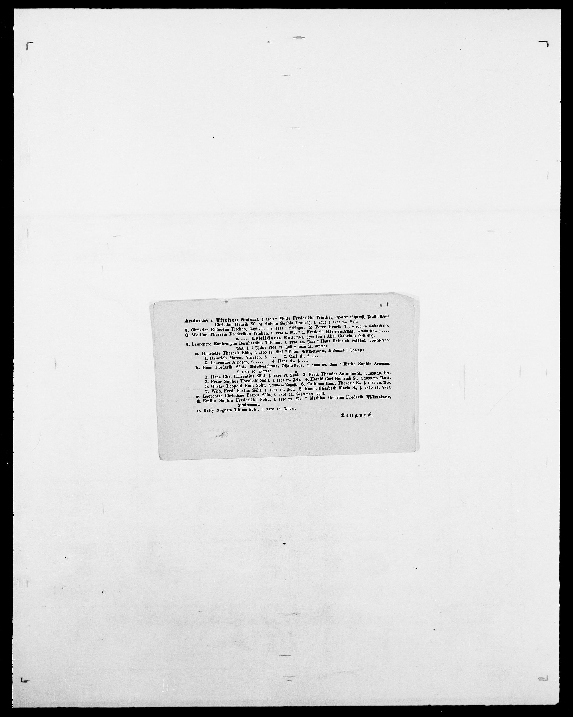 Delgobe, Charles Antoine - samling, SAO/PAO-0038/D/Da/L0018: Hoch - Howert, p. 813