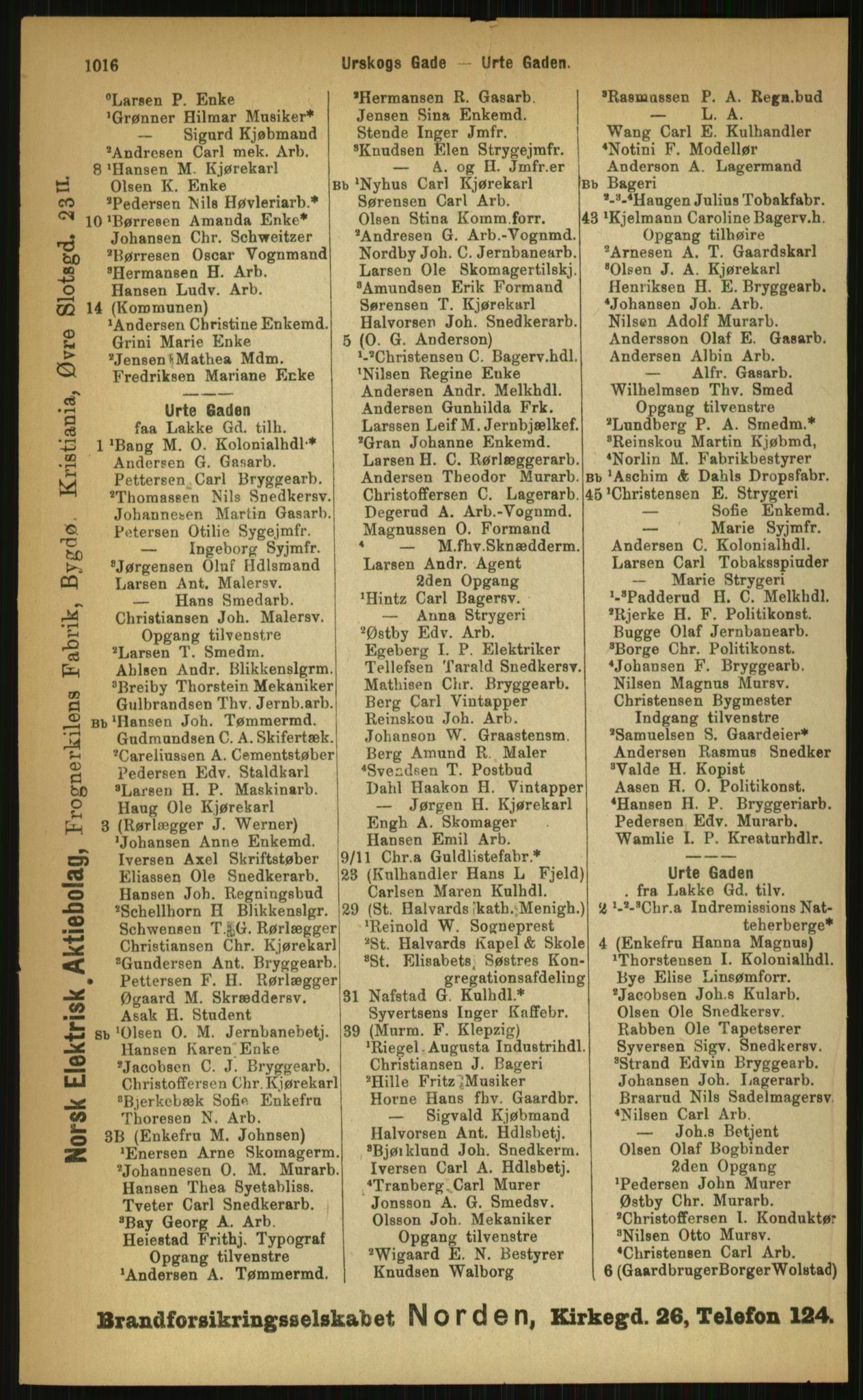 Kristiania/Oslo adressebok, PUBL/-, 1899, p. 1016