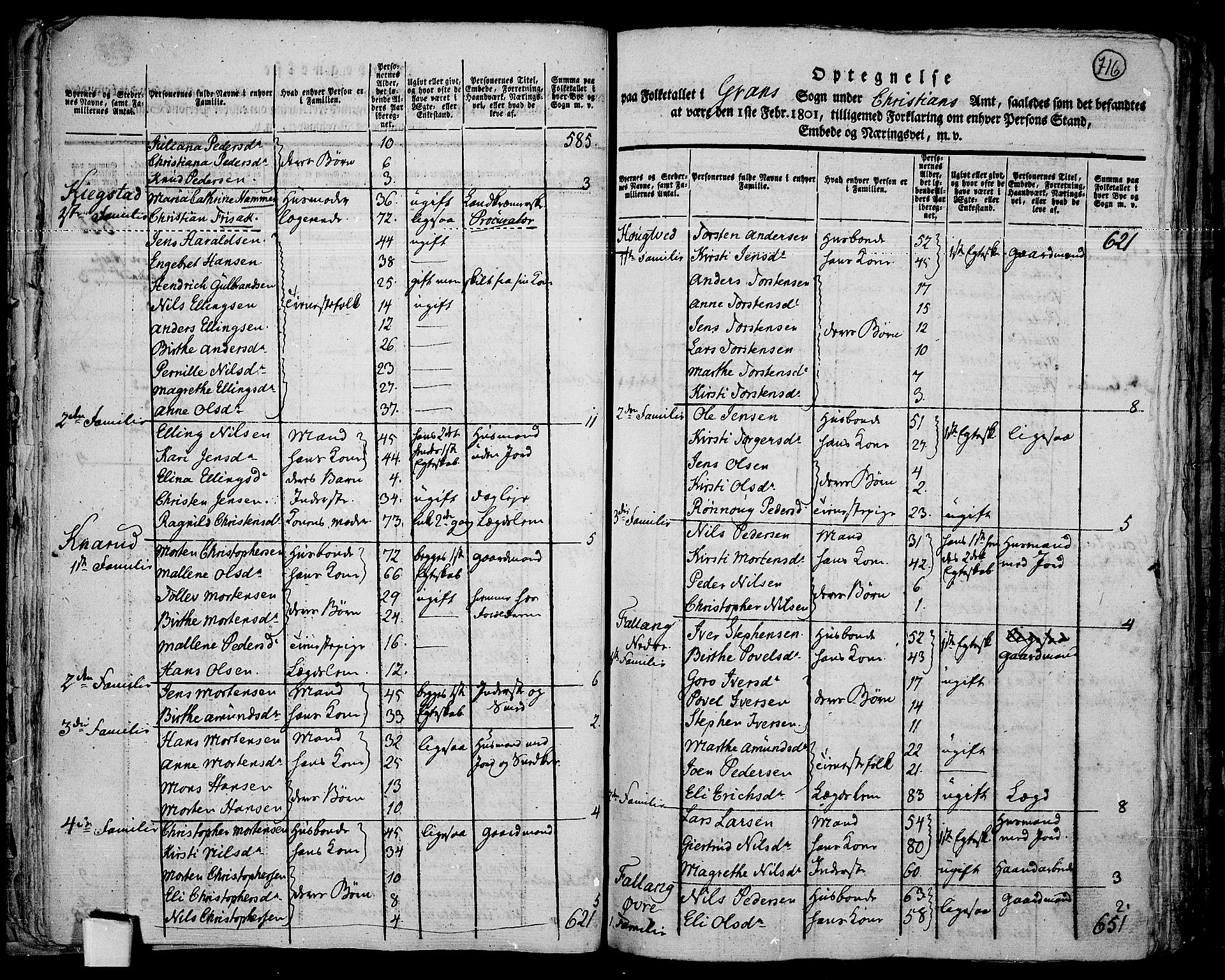 RA, 1801 census for 0534P Gran, 1801, p. 715b-716a