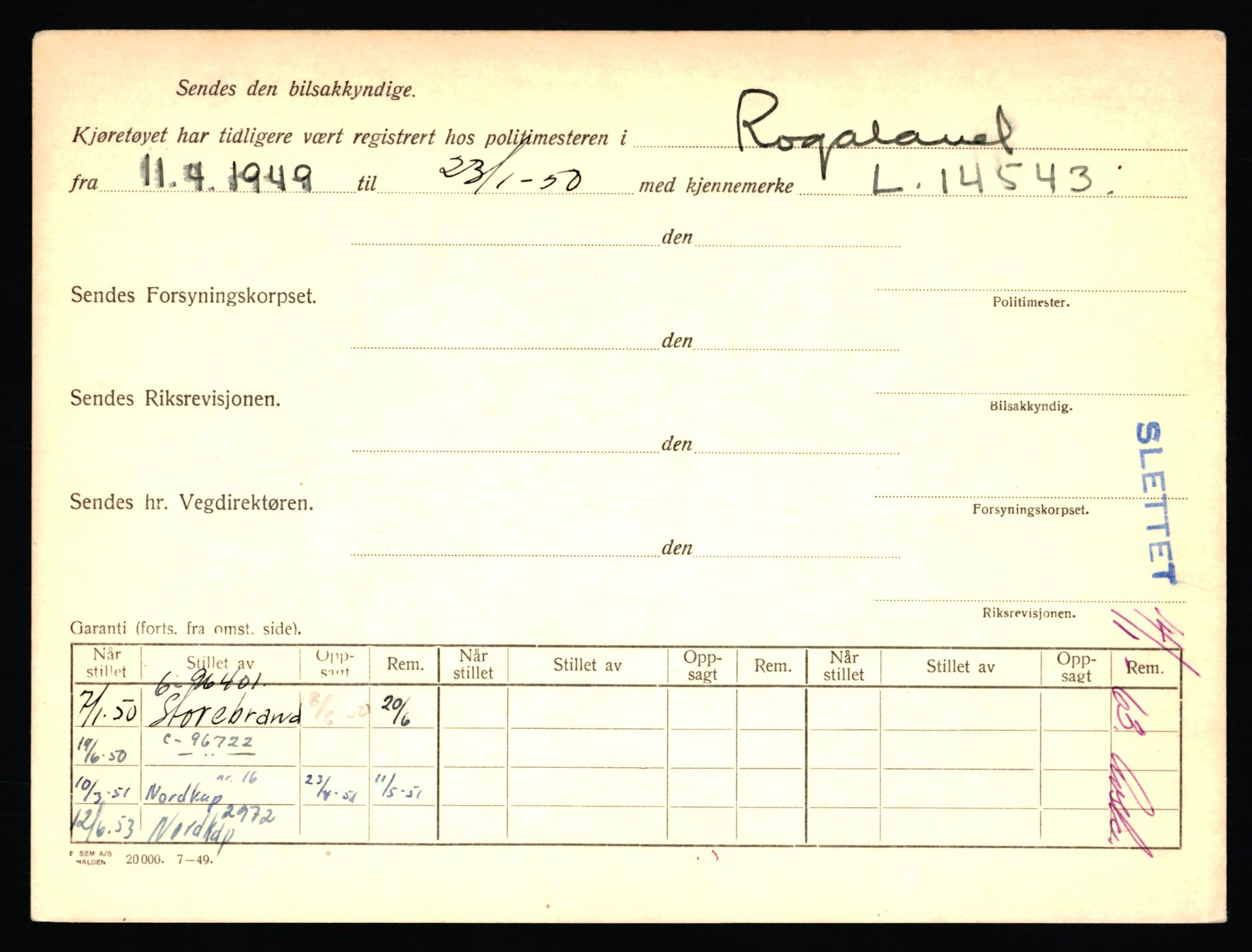 Stavanger trafikkstasjon, AV/SAST-A-101942/0/F/L0036: L-20000 - L-20499, 1930-1971, p. 964