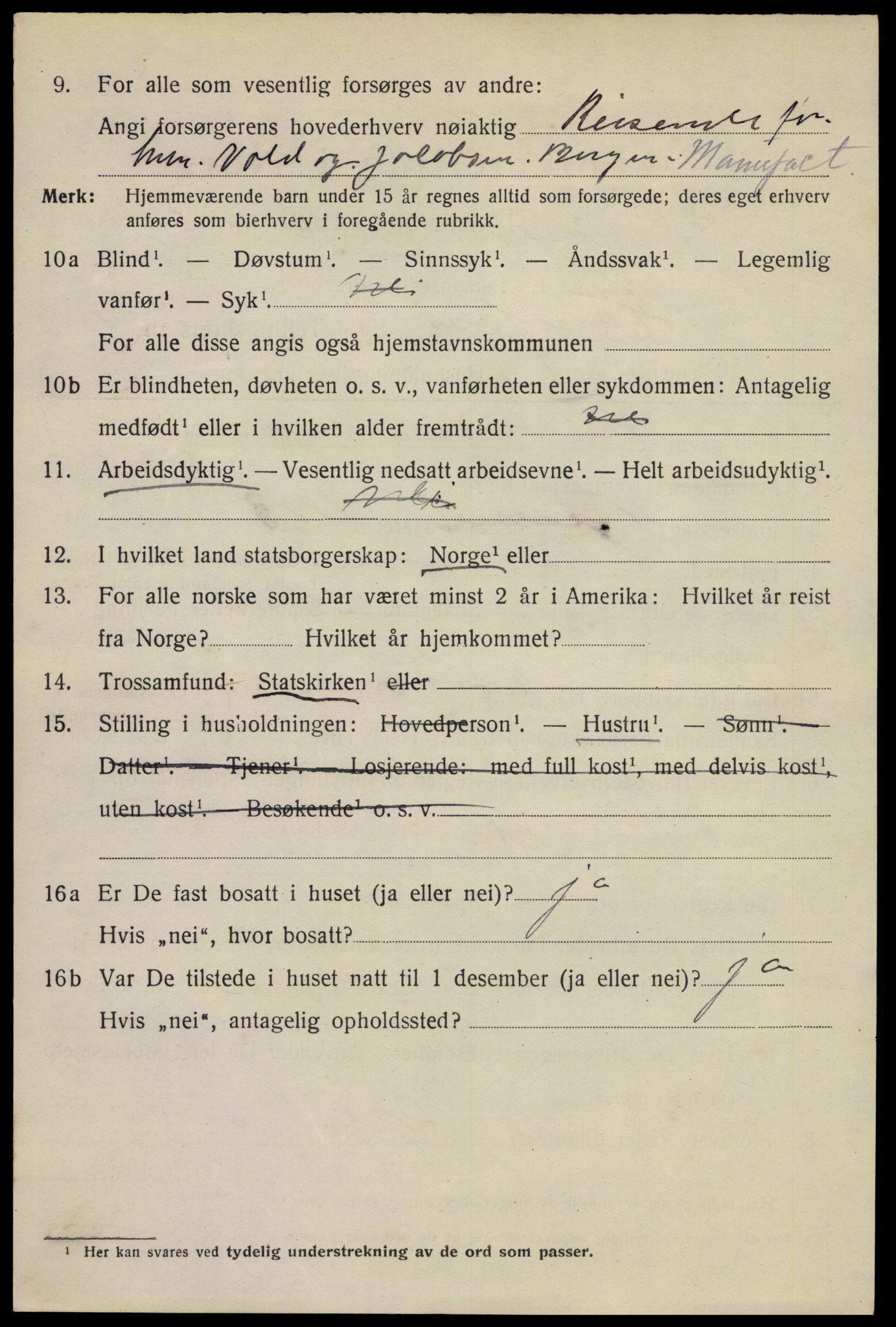 SAKO, 1920 census for Hønefoss, 1920, p. 6977