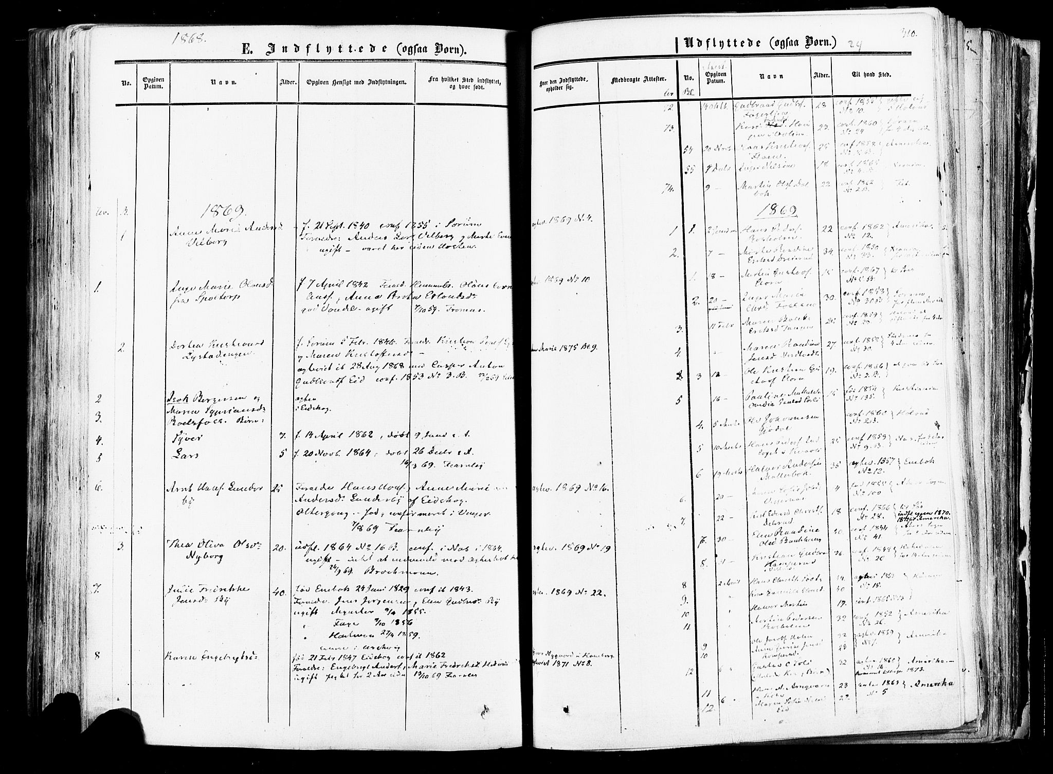 Aurskog prestekontor Kirkebøker, SAO/A-10304a/F/Fa/L0007: Parish register (official) no. I 7, 1854-1877, p. 310