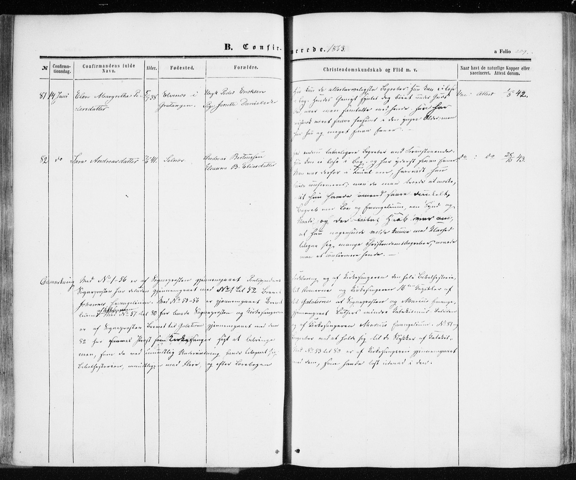 Ibestad sokneprestembete, AV/SATØ-S-0077/H/Ha/Haa/L0009kirke: Parish register (official) no. 9, 1859-1868, p. 209