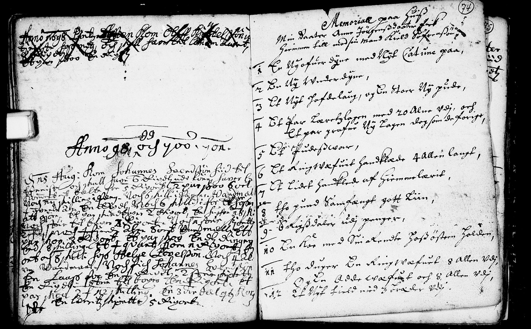 Heddal kirkebøker, SAKO/A-268/F/Fa/L0001: Parish register (official) no. I 1, 1648-1699, p. 74