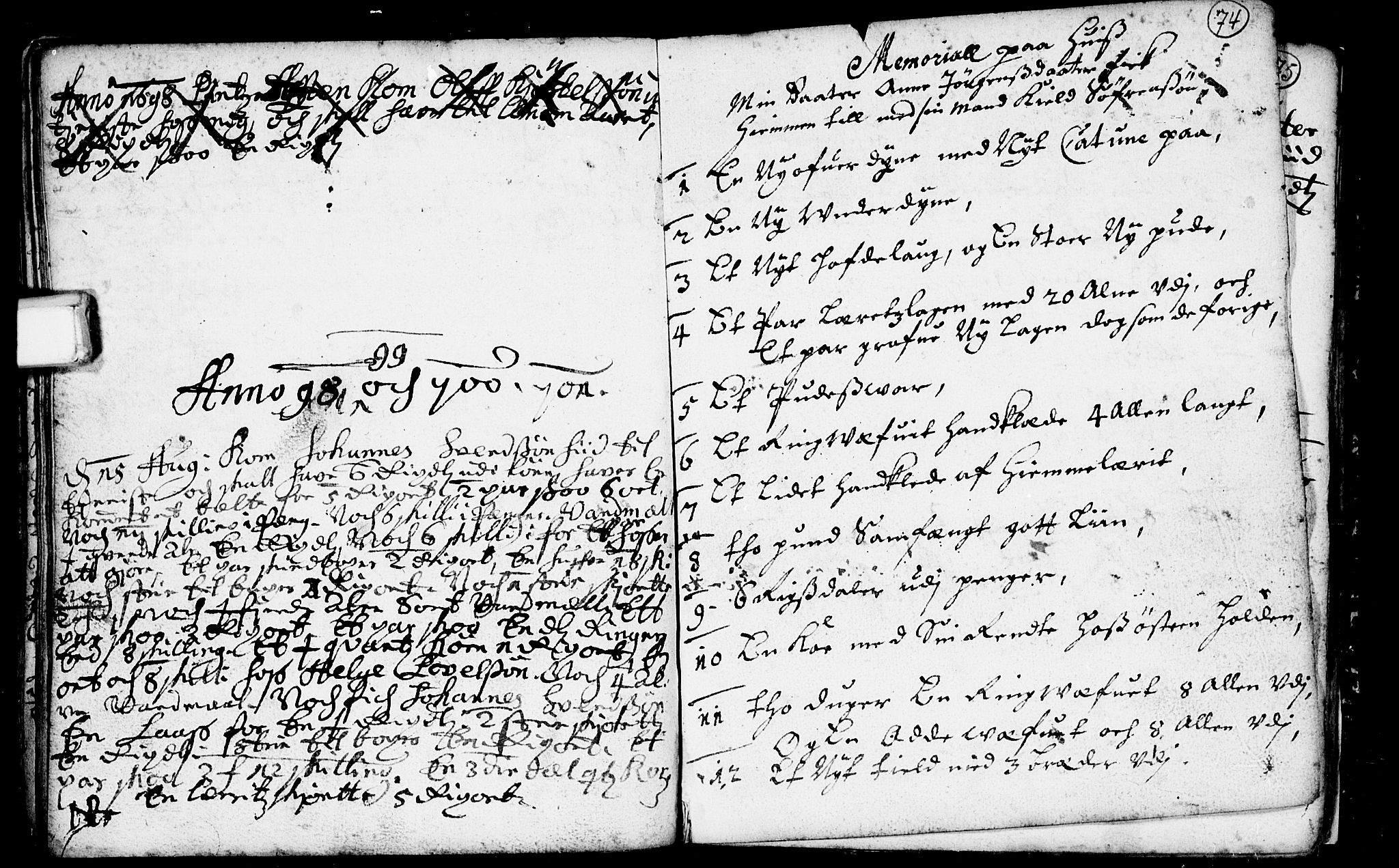 Heddal kirkebøker, AV/SAKO-A-268/F/Fa/L0001: Parish register (official) no. I 1, 1648-1699, p. 74