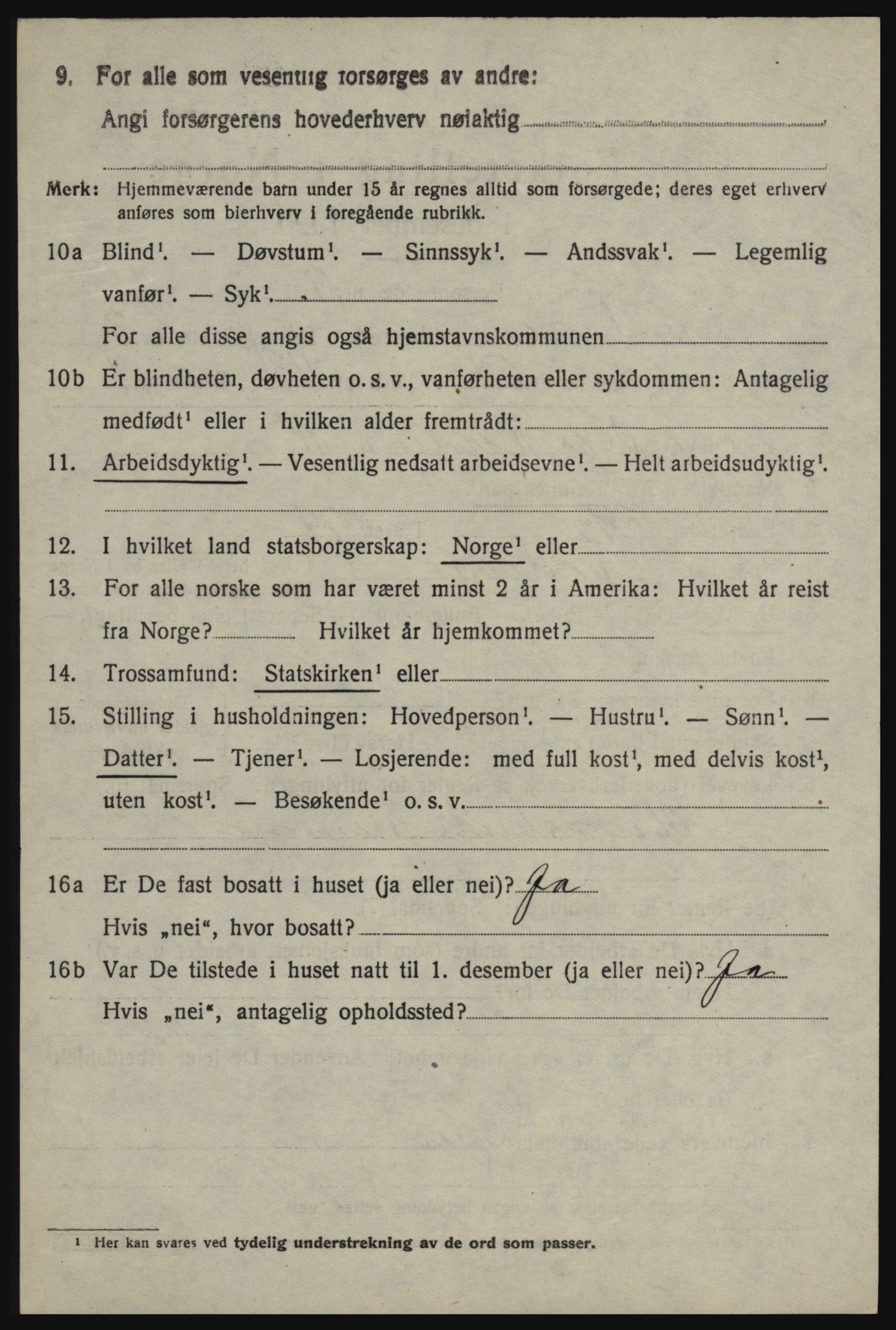 SAO, 1920 census for Rødenes, 1920, p. 2345