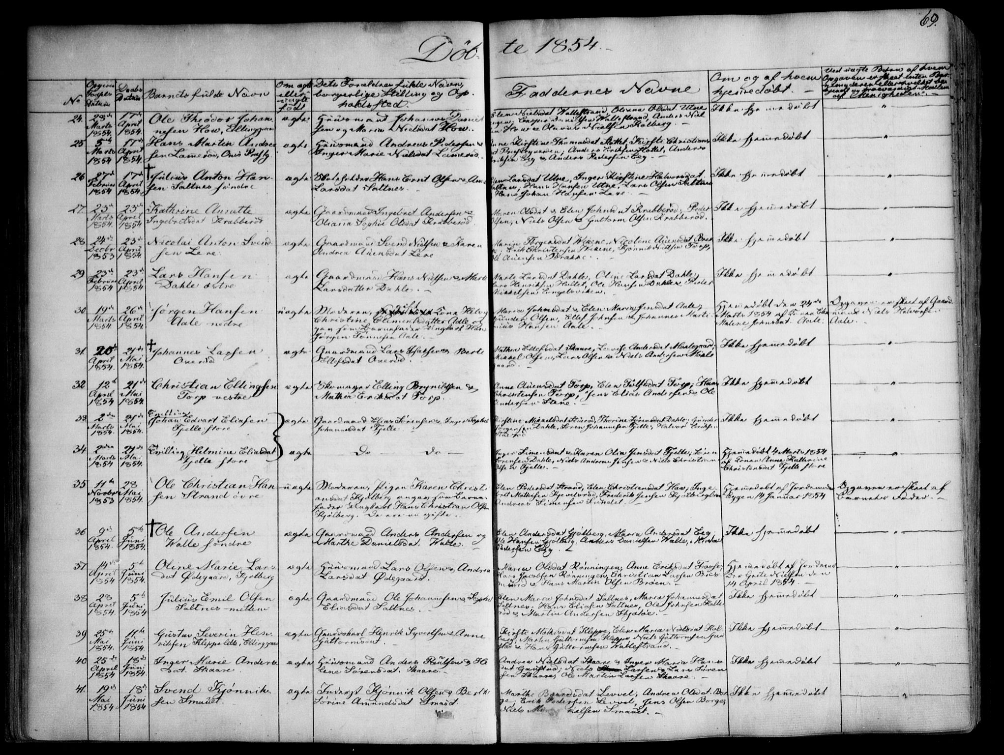 Onsøy prestekontor Kirkebøker, AV/SAO-A-10914/F/Fa/L0003: Parish register (official) no. I 3, 1841-1860, p. 69