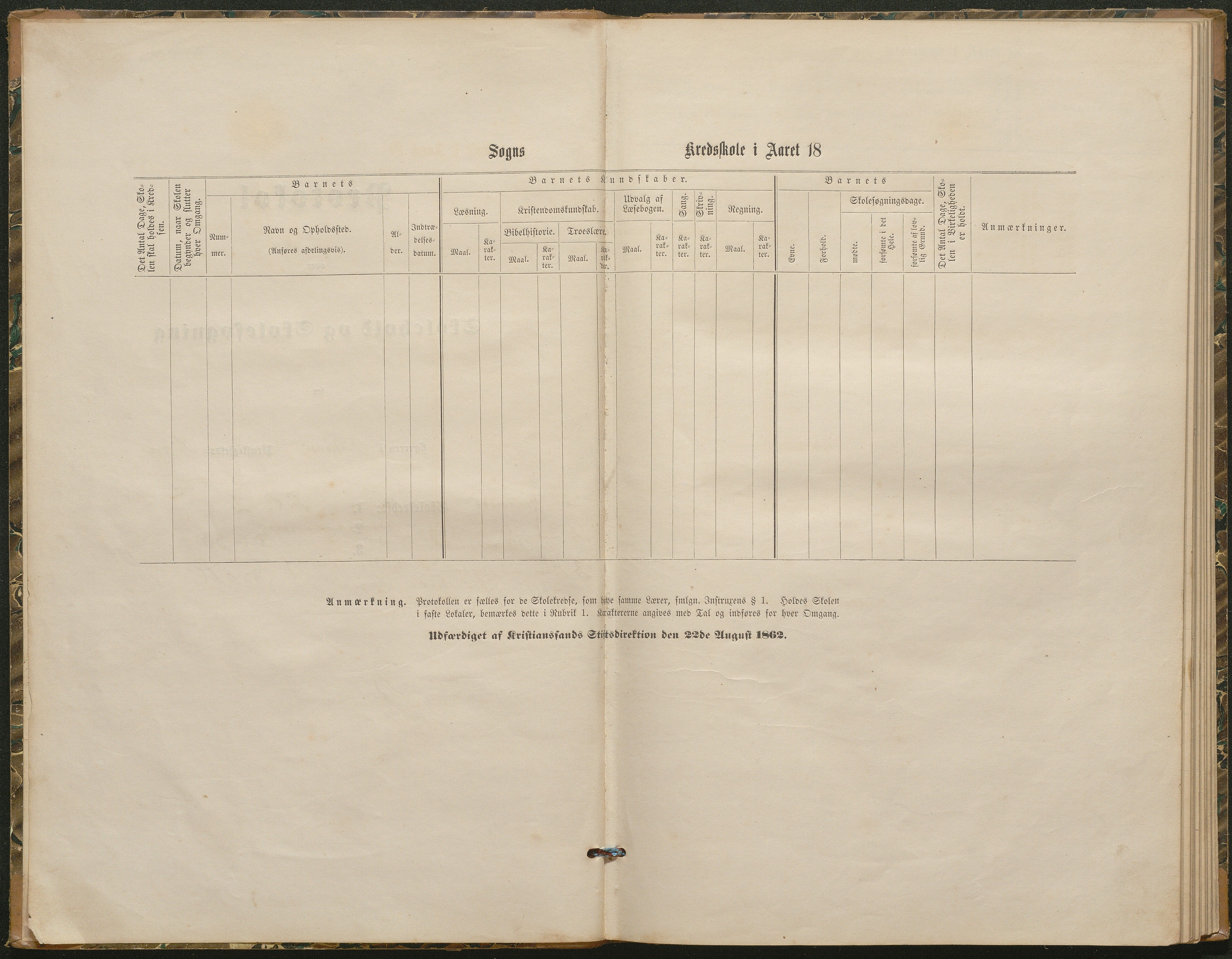 Birkenes kommune, Birkenes krets/Birkeland folkeskole frem til 1991, AAKS/KA0928-550a_91/F02/L0003: Skoleprotokoll, 1879-1891