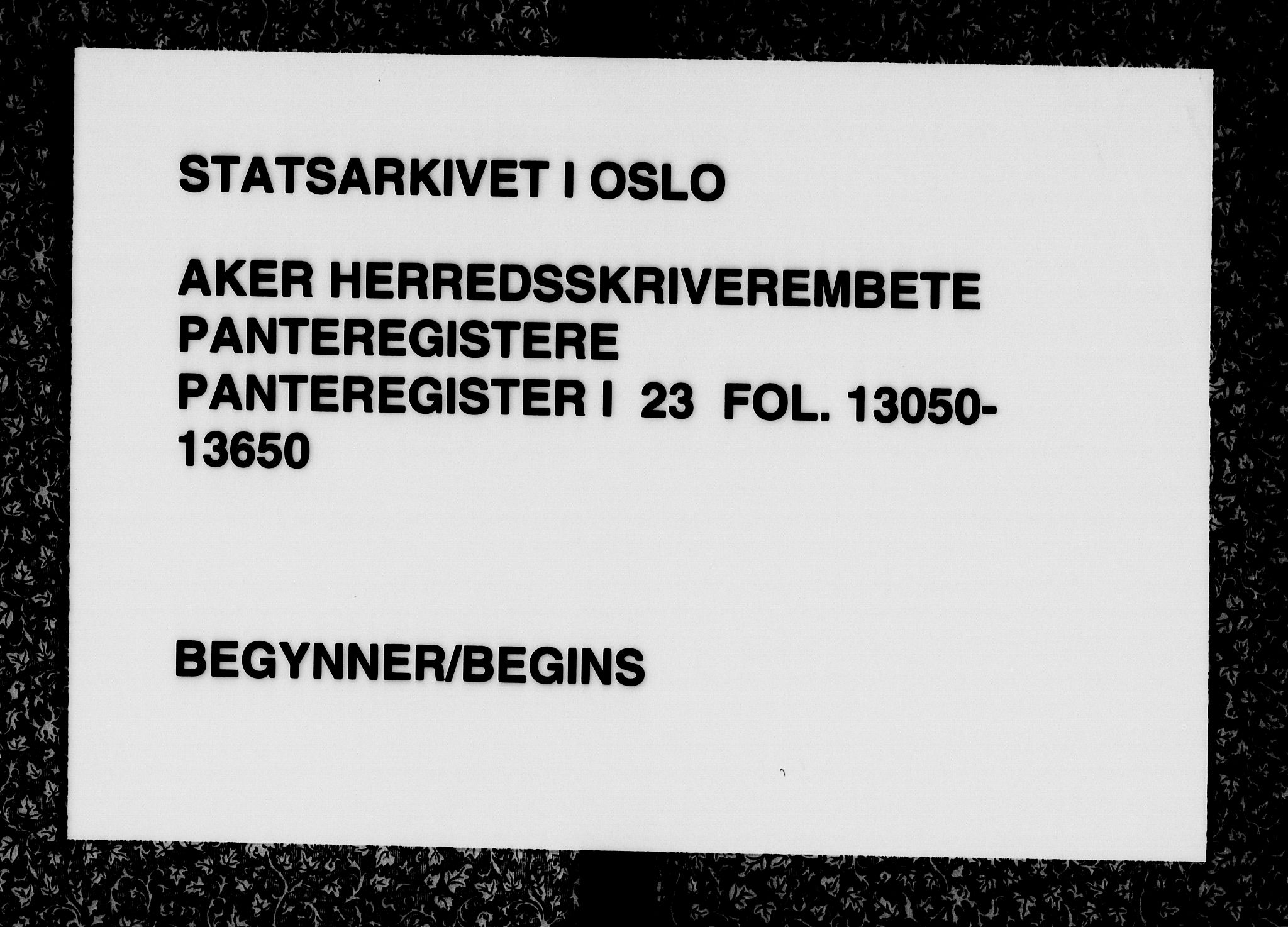 Aker herredsskriveri, SAO/A-10896/G/Ga/Gab/Gaba/L0023: Mortgage register no. I 23, 1892-1950