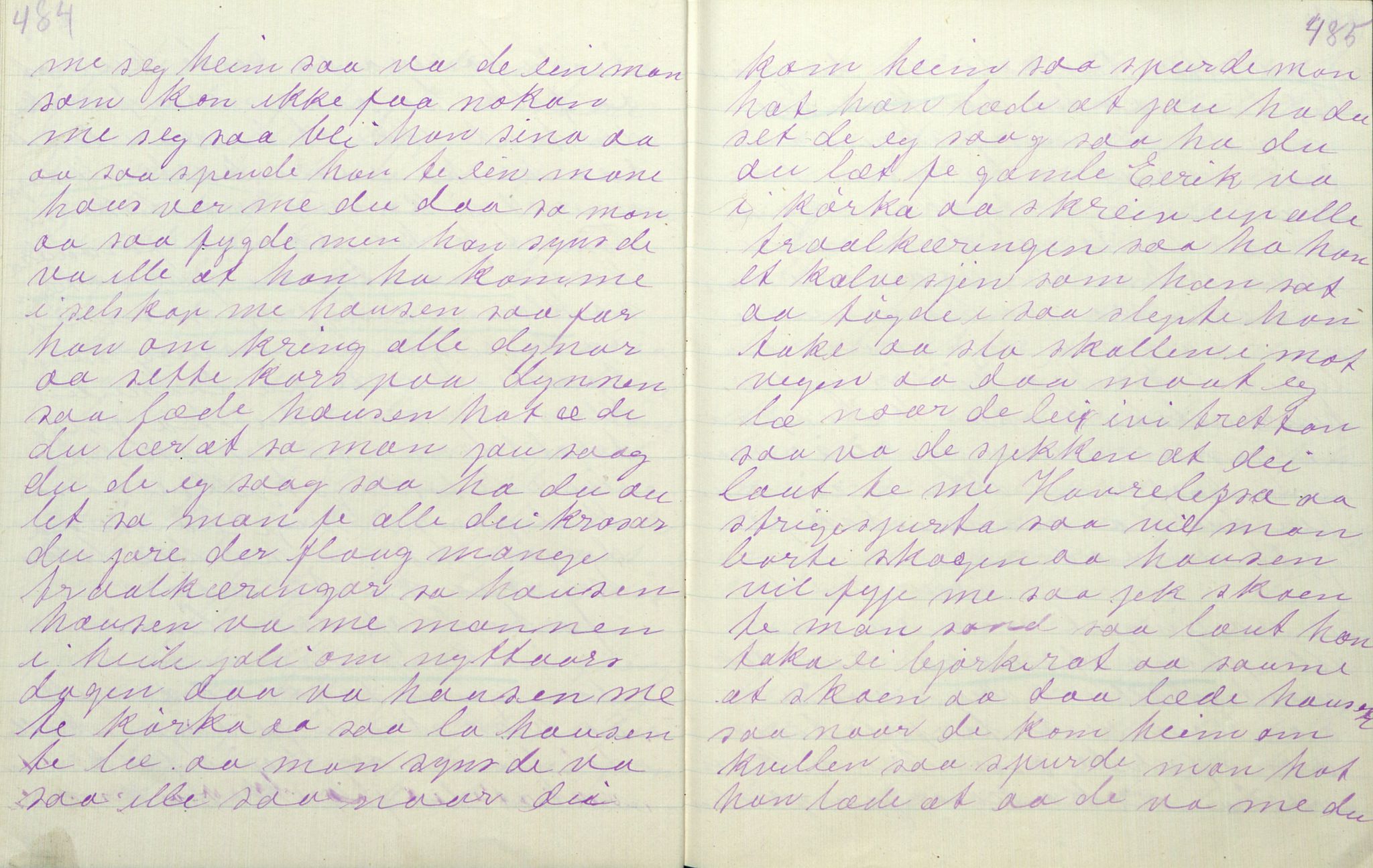 Rikard Berge, TEMU/TGM-A-1003/F/L0011/0011: 381-399 / 391 Oppskrifter av Gunnhild Kivle, 1918-1919, p. 484-485