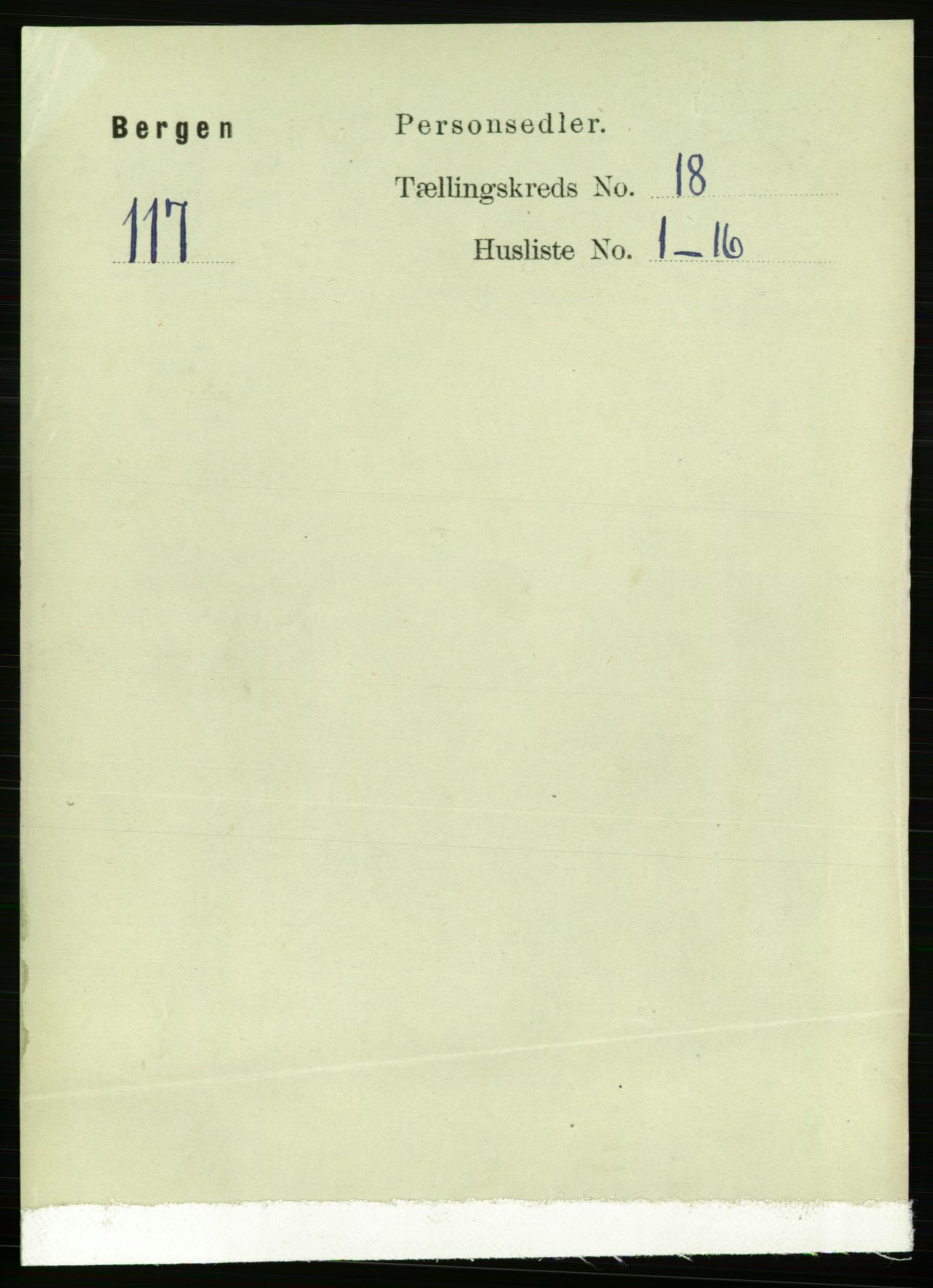 RA, 1891 Census for 1301 Bergen, 1891, p. 26053