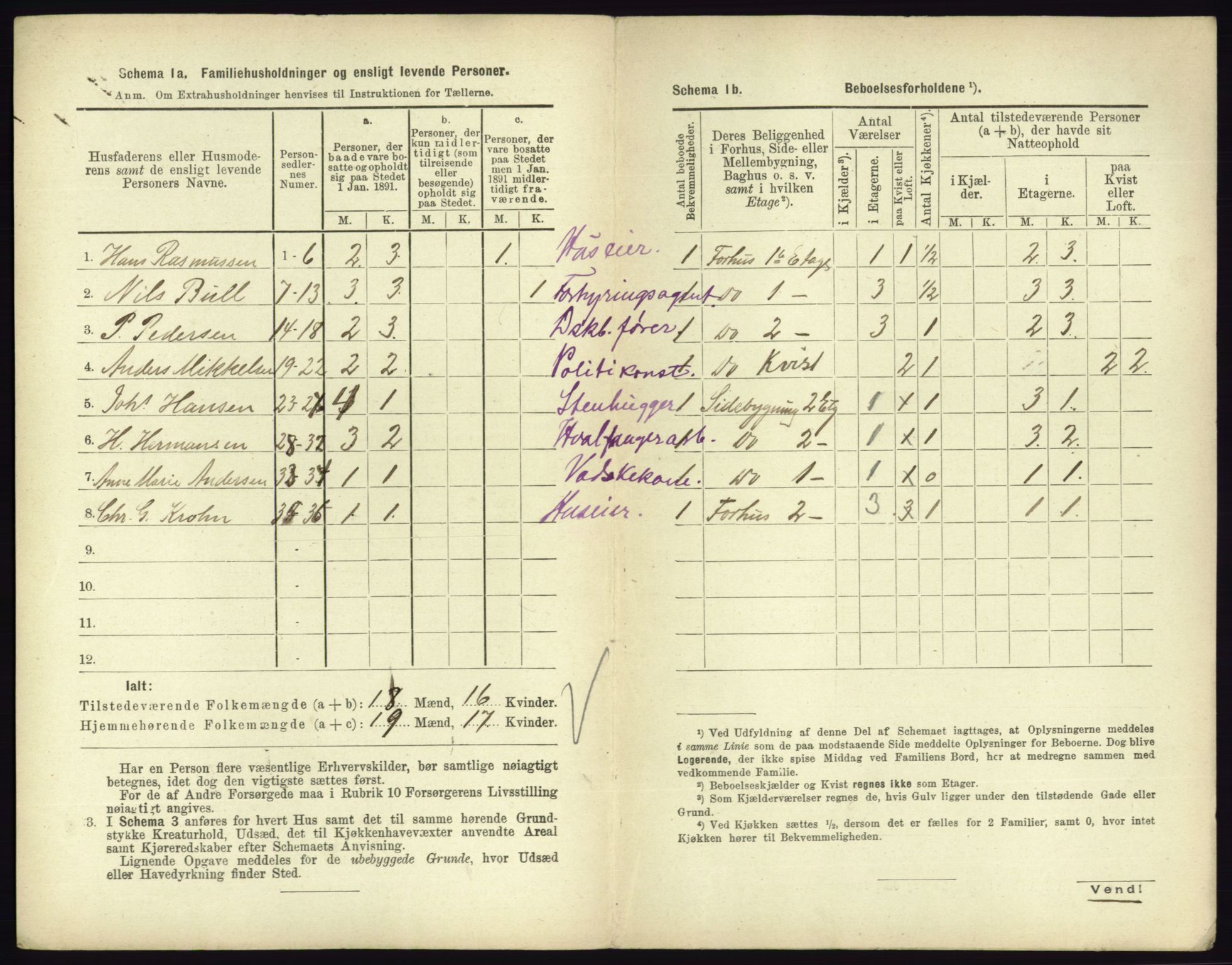 RA, 1891 census for 0705 Tønsberg, 1891, p. 171