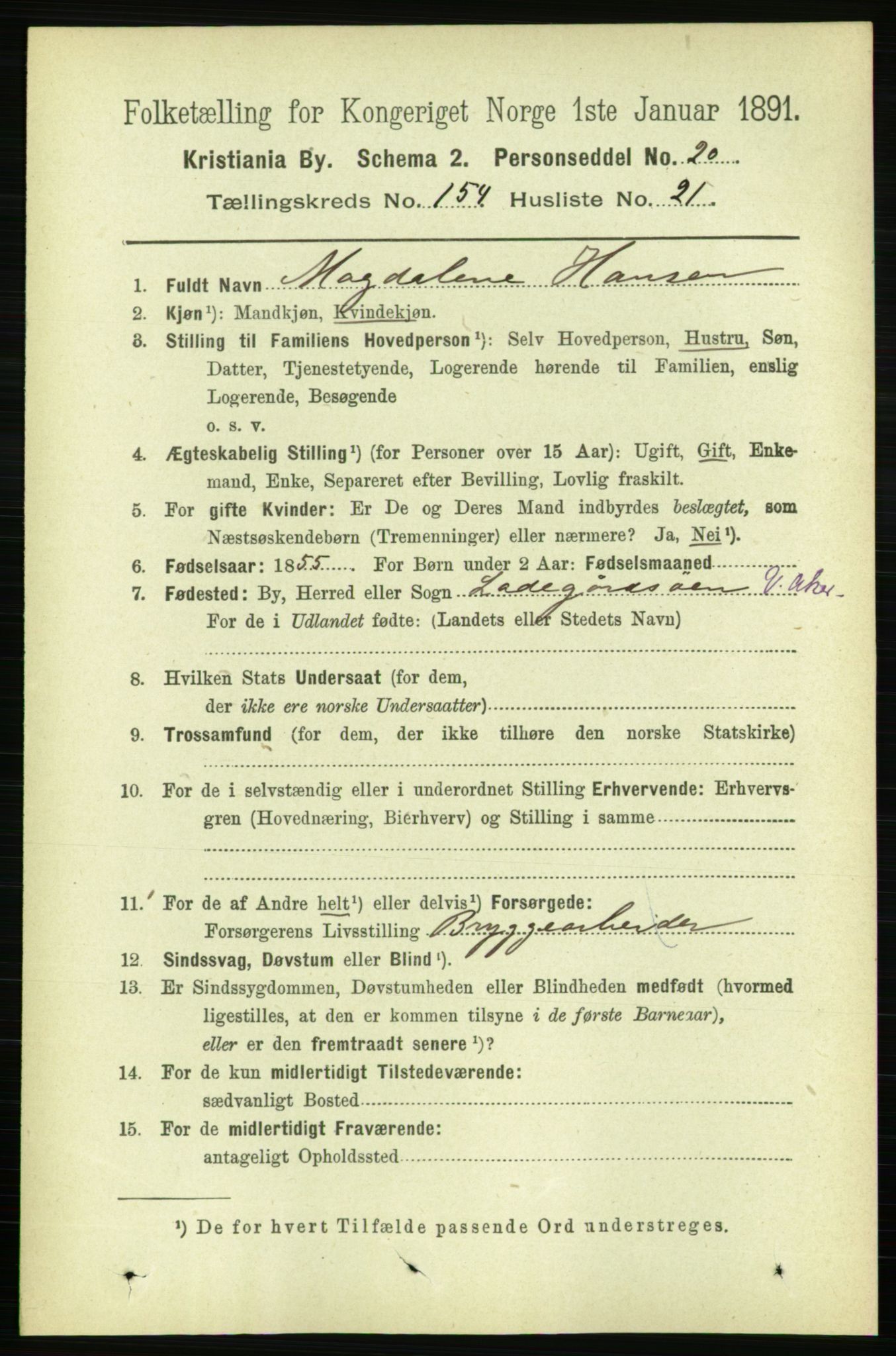 RA, 1891 census for 0301 Kristiania, 1891, p. 87939