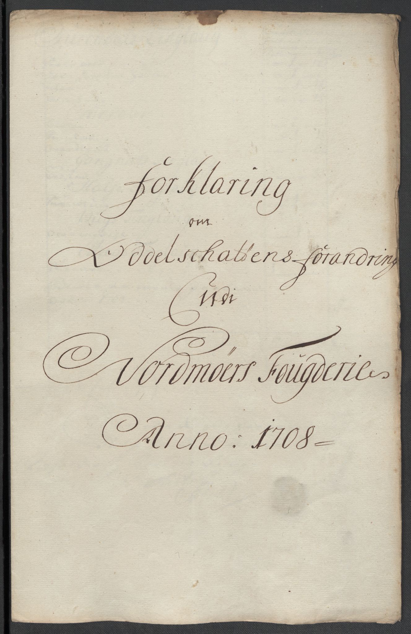 Rentekammeret inntil 1814, Reviderte regnskaper, Fogderegnskap, RA/EA-4092/R56/L3743: Fogderegnskap Nordmøre, 1708, p. 131