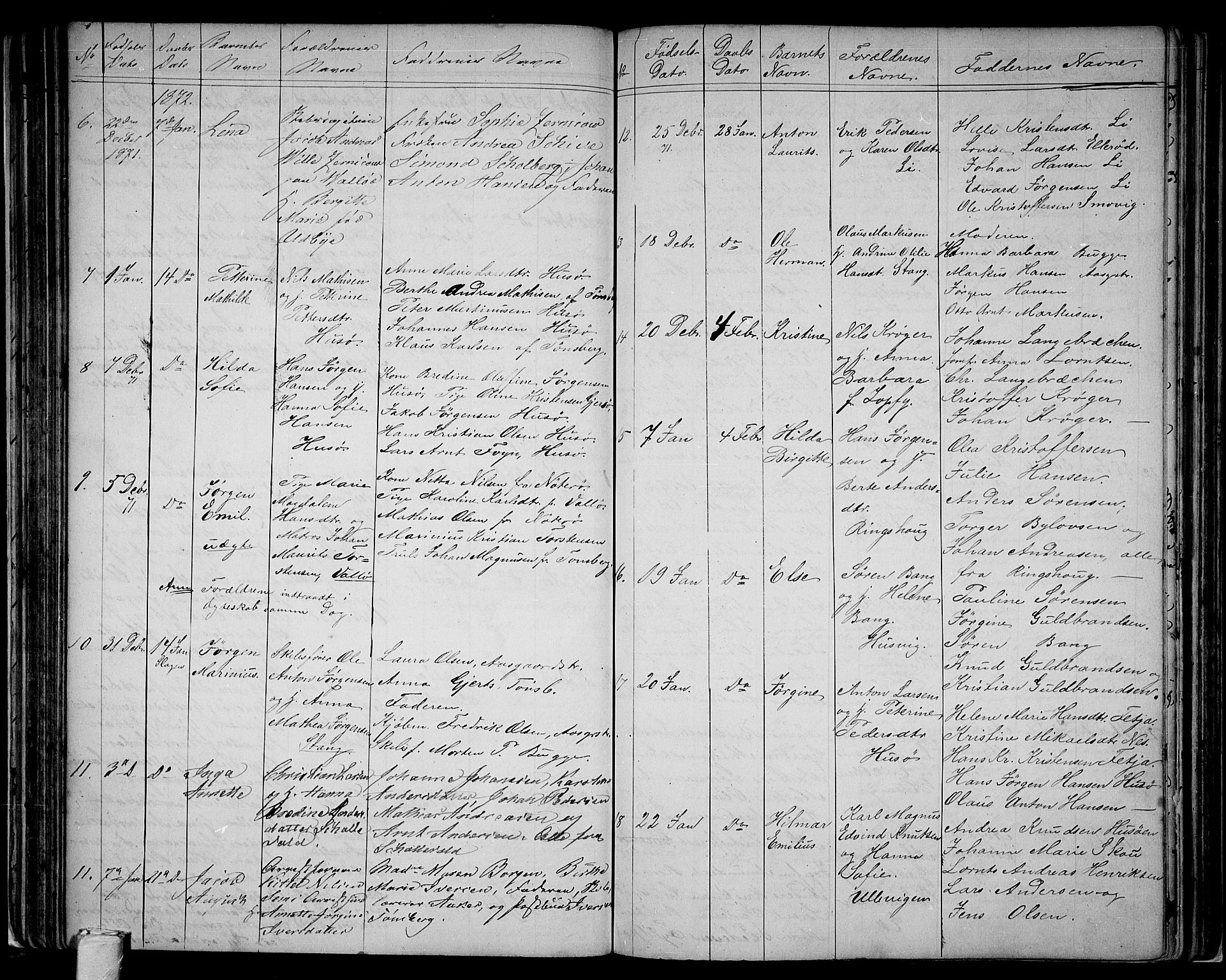 Sem kirkebøker, AV/SAKO-A-5/G/Ga/L0004: Parish register (copy) no. I 4, 1855-1877