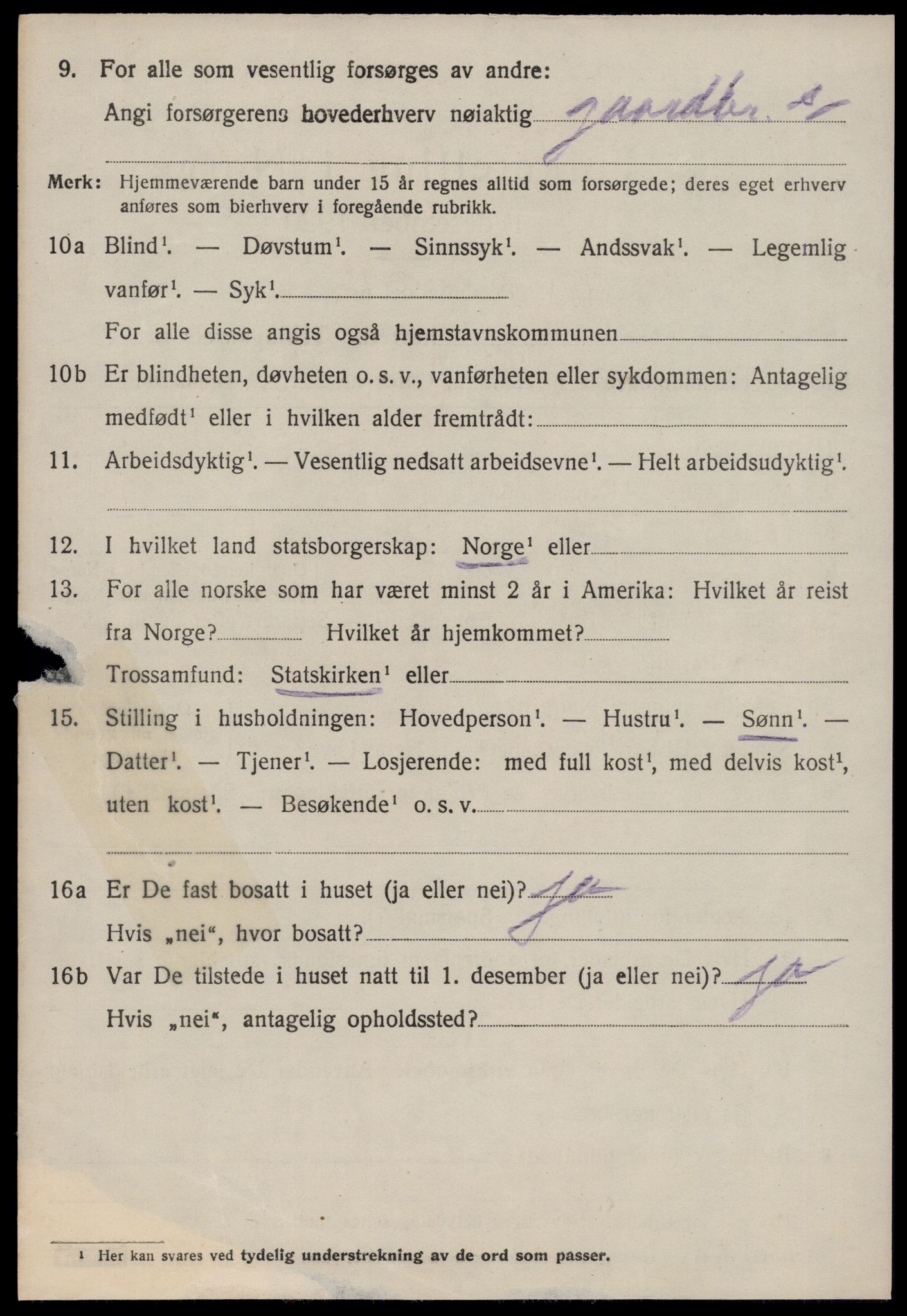 SAT, 1920 census for Ørskog, 1920, p. 3607