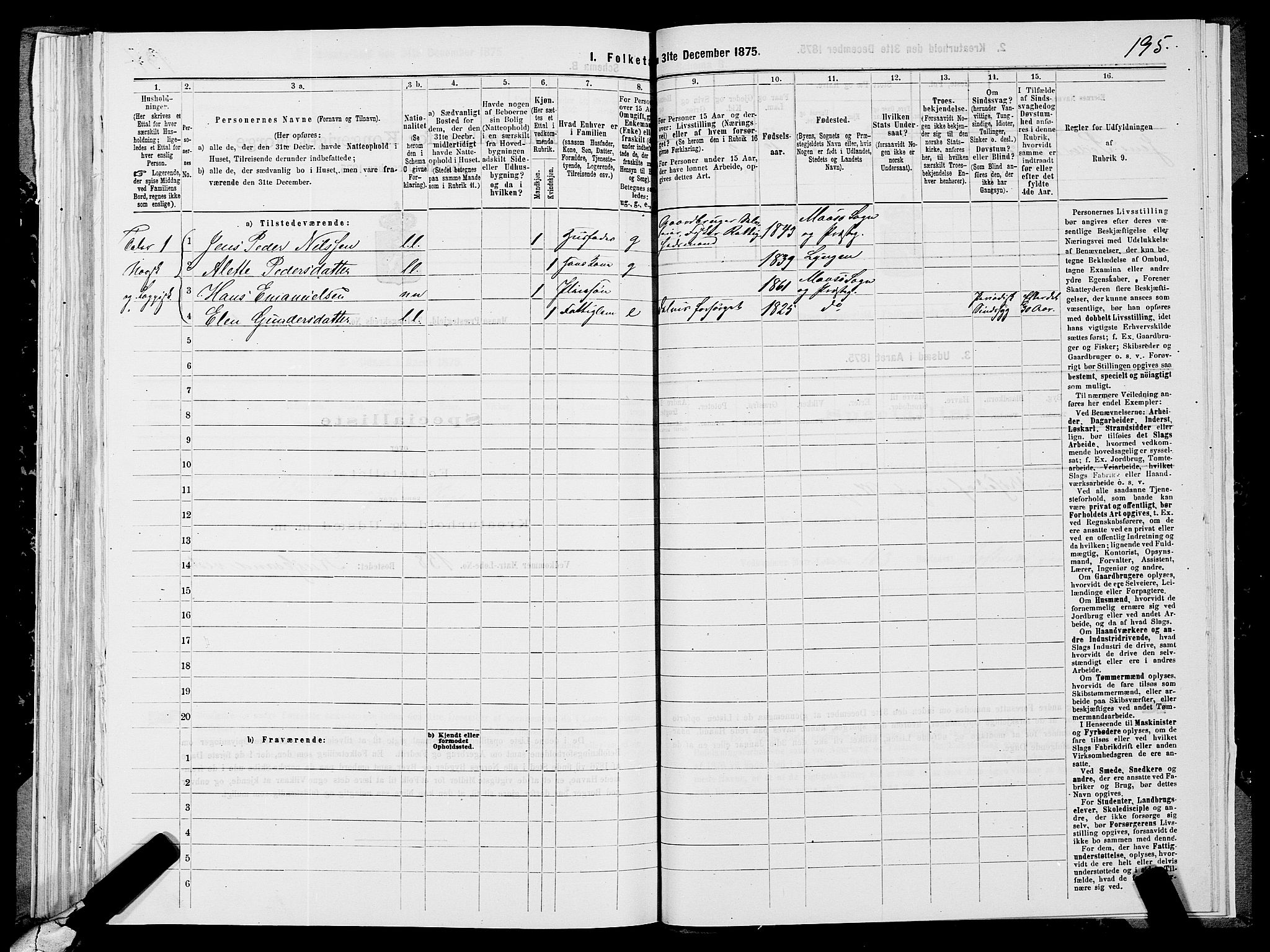 SATØ, 1875 census for 2018P Måsøy, 1875, p. 1195