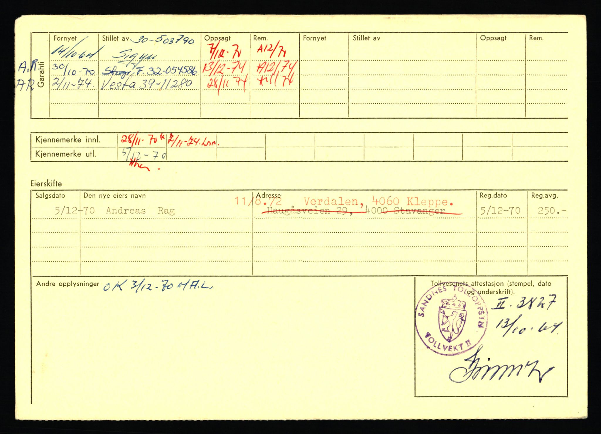 Stavanger trafikkstasjon, AV/SAST-A-101942/0/F/L0019: L-10500 - L-10999, 1930-1971, p. 1234