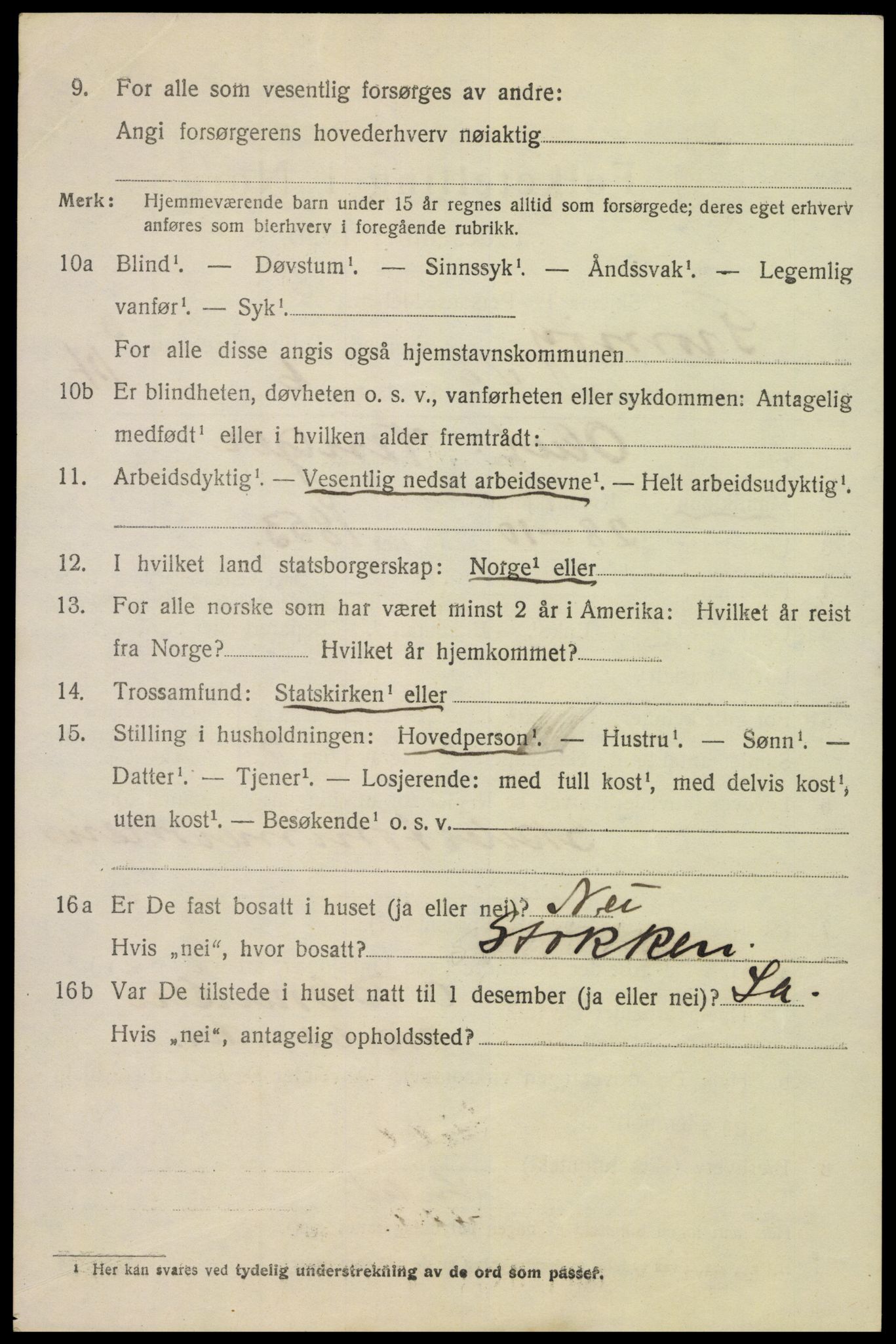 SAK, 1920 census for Tromøy, 1920, p. 2374