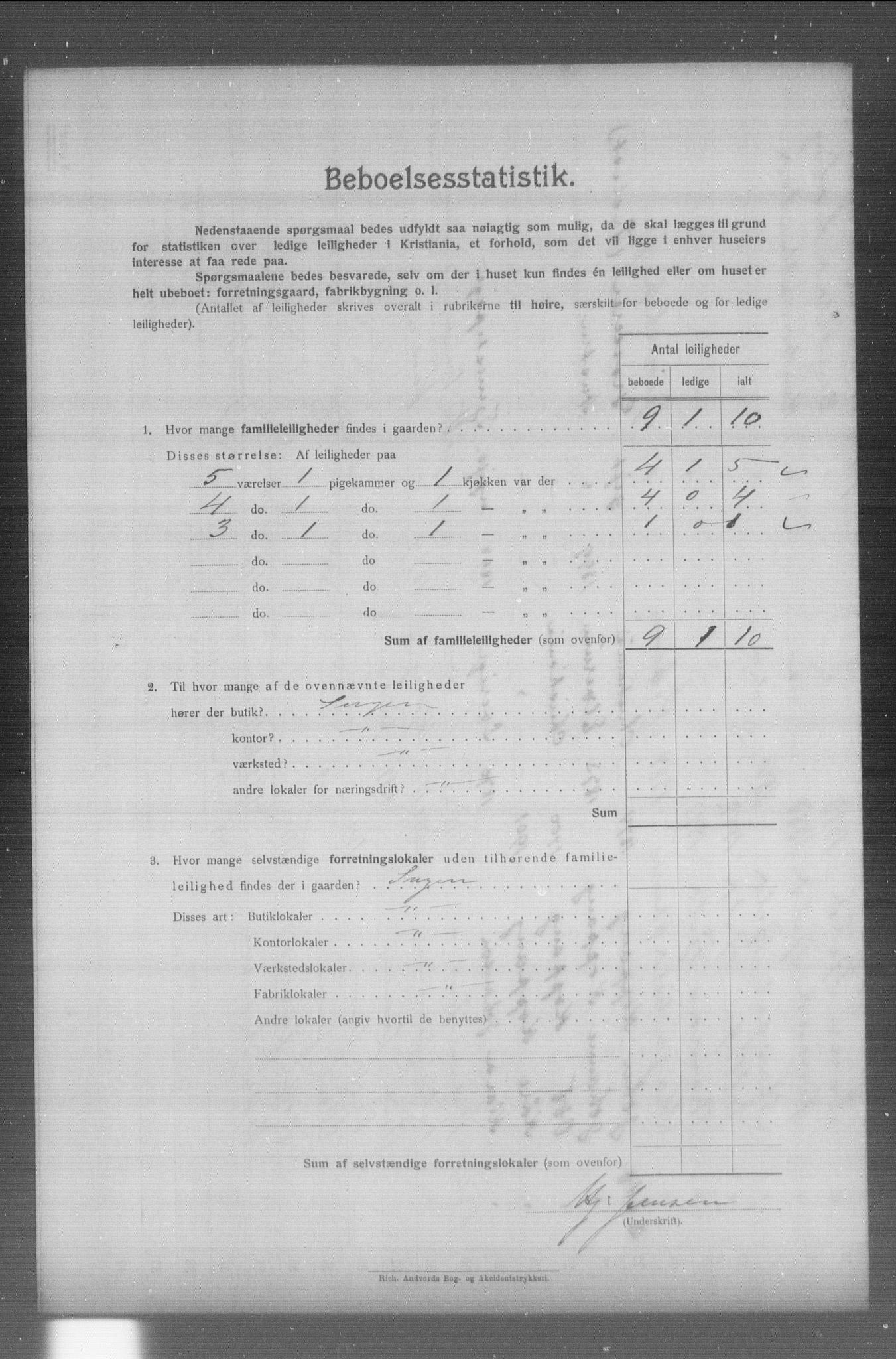 OBA, Municipal Census 1904 for Kristiania, 1904, p. 18878