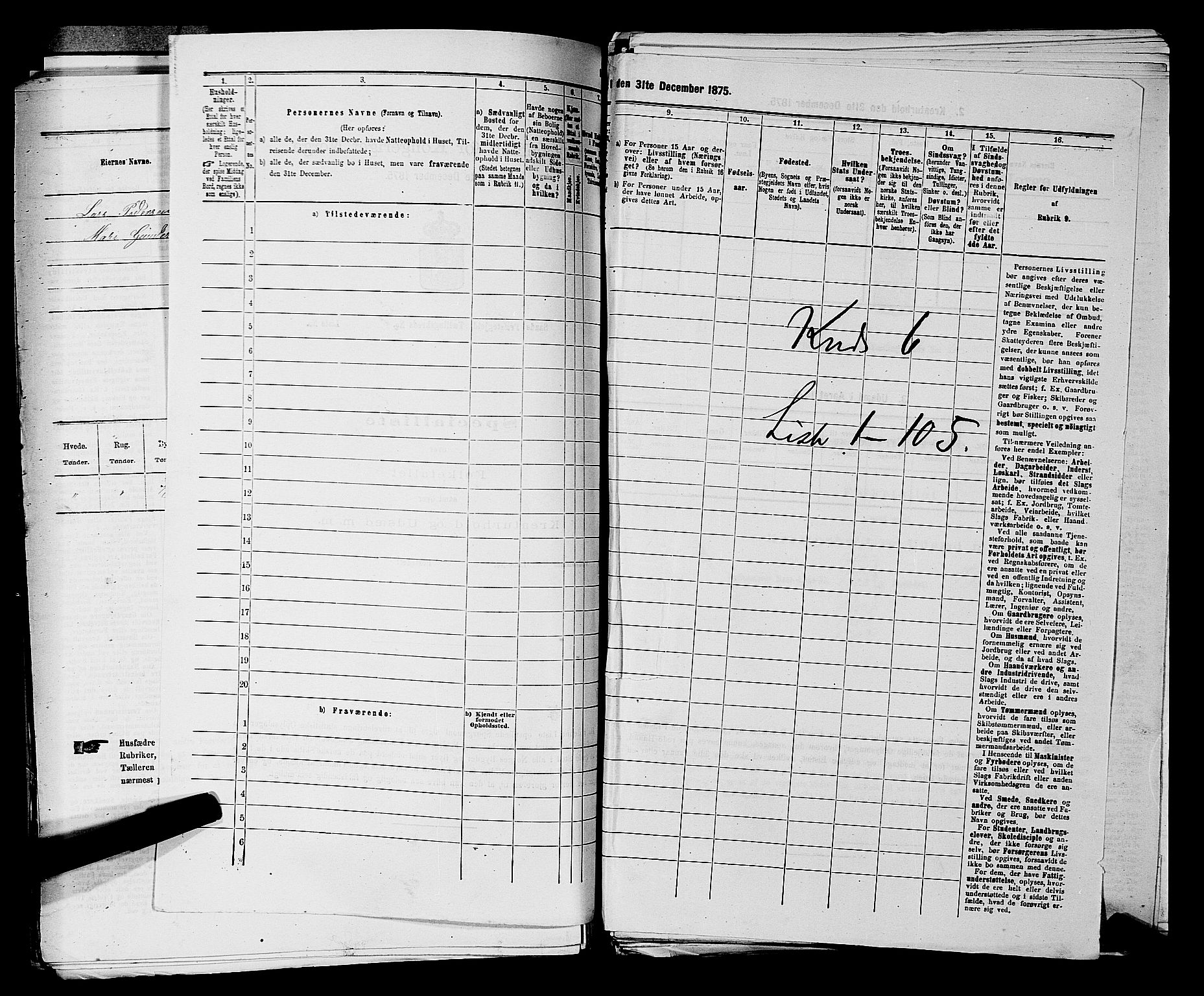 SAKO, 1875 census for 0821P Bø, 1875, p. 783