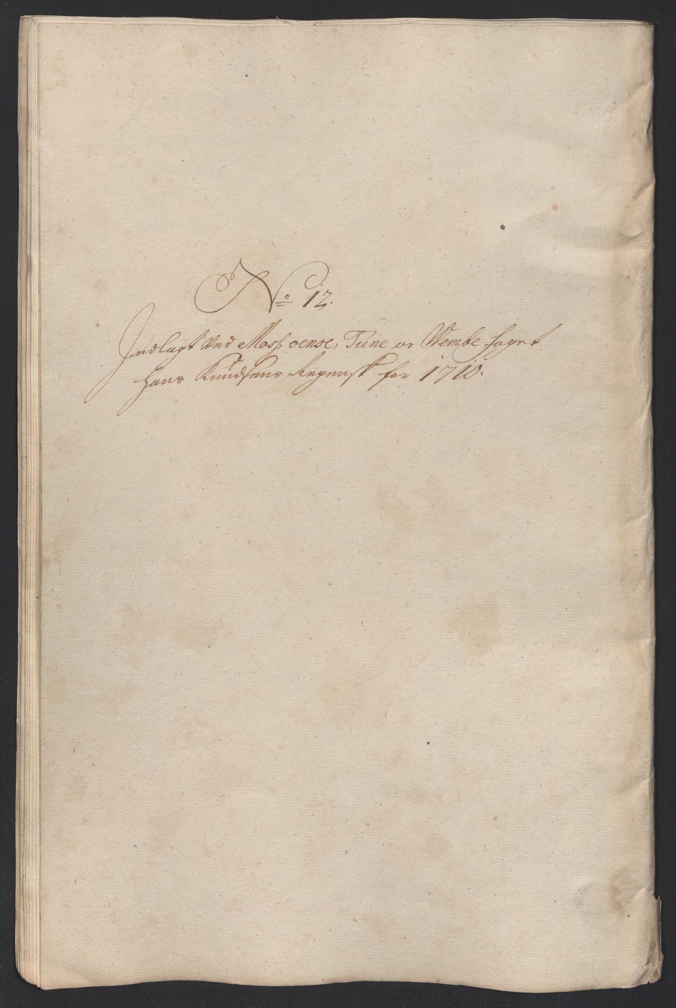 Rentekammeret inntil 1814, Reviderte regnskaper, Fogderegnskap, RA/EA-4092/R04/L0135: Fogderegnskap Moss, Onsøy, Tune, Veme og Åbygge, 1709-1710, p. 355