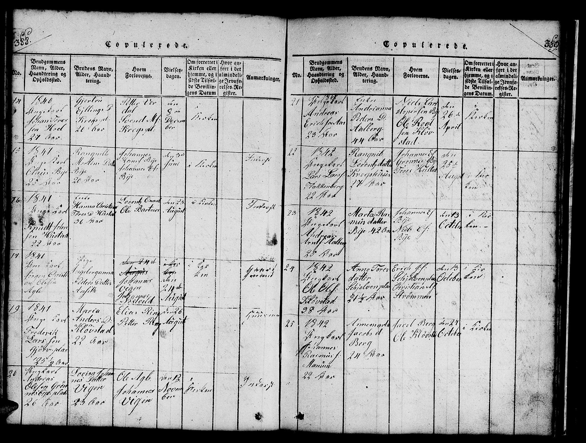 Ministerialprotokoller, klokkerbøker og fødselsregistre - Nord-Trøndelag, SAT/A-1458/732/L0317: Parish register (copy) no. 732C01, 1816-1881, p. 388-389