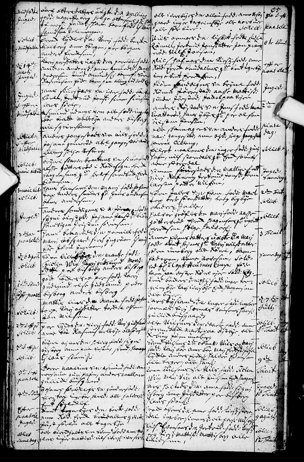 Skjeberg prestekontor Kirkebøker, AV/SAO-A-10923/F/Fa/L0001: Parish register (official) no. I 1, 1702-1725, p. 85