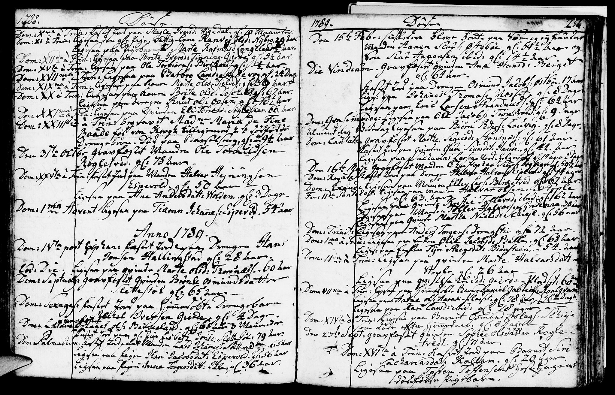 Vikedal sokneprestkontor, AV/SAST-A-101840/01/IV: Parish register (official) no. A 2, 1779-1817, p. 256