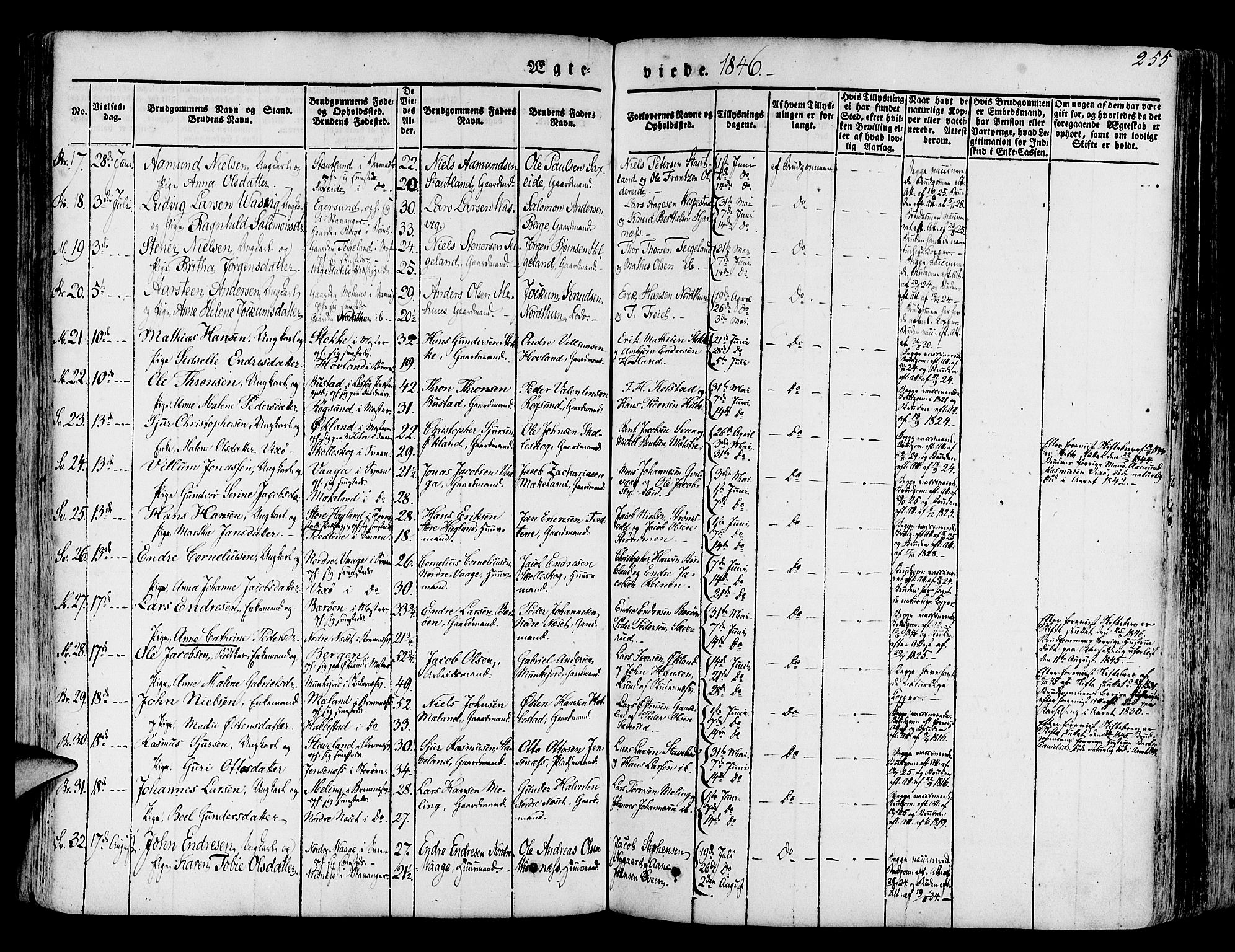 Finnås sokneprestembete, SAB/A-99925/H/Ha/Haa/Haaa/L0006: Parish register (official) no. A 6, 1836-1850, p. 255
