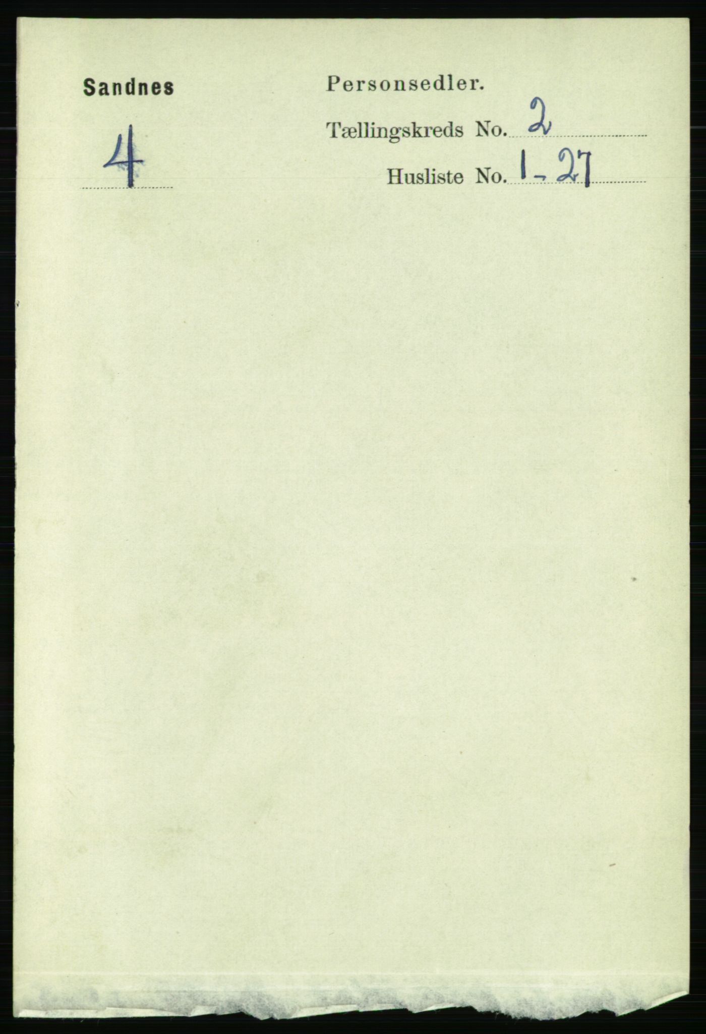 RA, 1891 census for 1102 Sandnes, 1891, p. 935