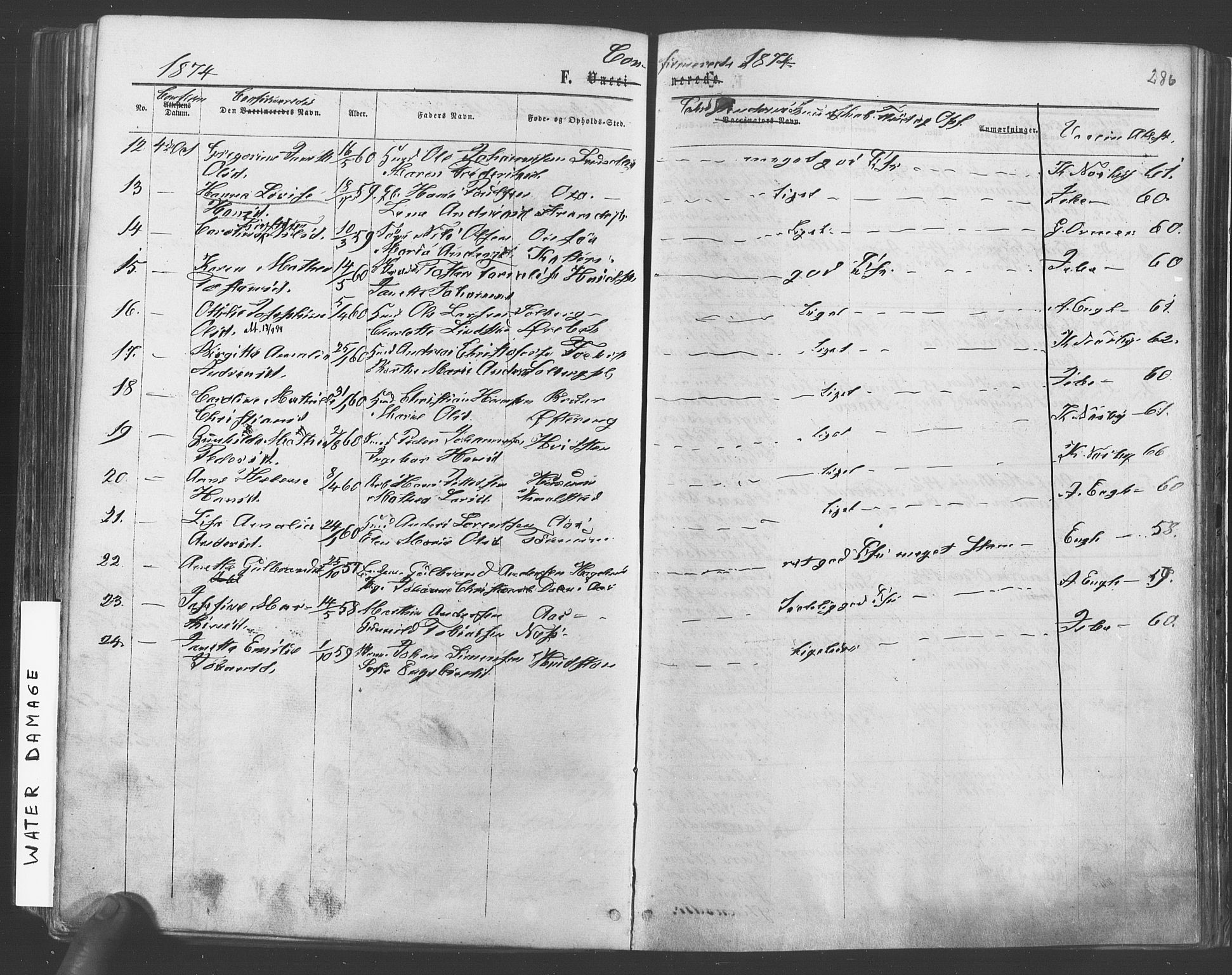 Vestby prestekontor Kirkebøker, SAO/A-10893/F/Fa/L0008: Parish register (official) no. I 8, 1863-1877, p. 286