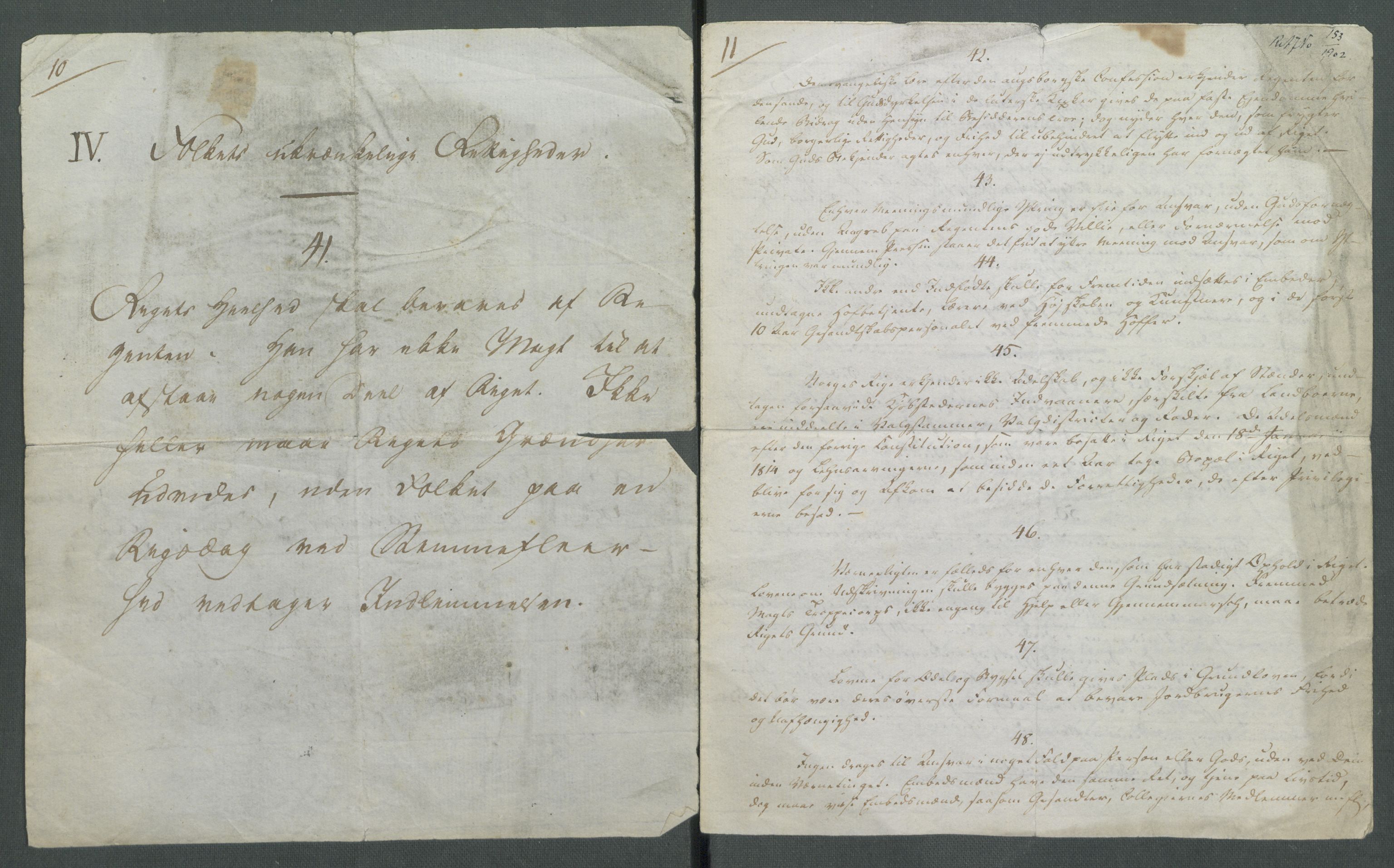 Forskjellige samlinger, Historisk-kronologisk samling, AV/RA-EA-4029/G/Ga/L0009A: Historisk-kronologisk samling. Dokumenter fra januar og ut september 1814. , 1814, p. 189