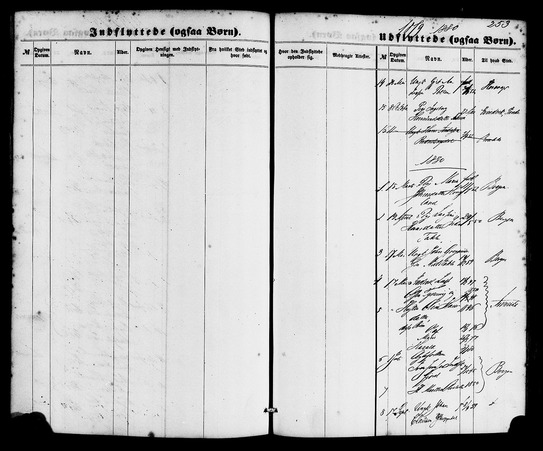 Gulen sokneprestembete, SAB/A-80201/H/Haa/Haac/L0001: Parish register (official) no. C 1, 1859-1881, p. 253