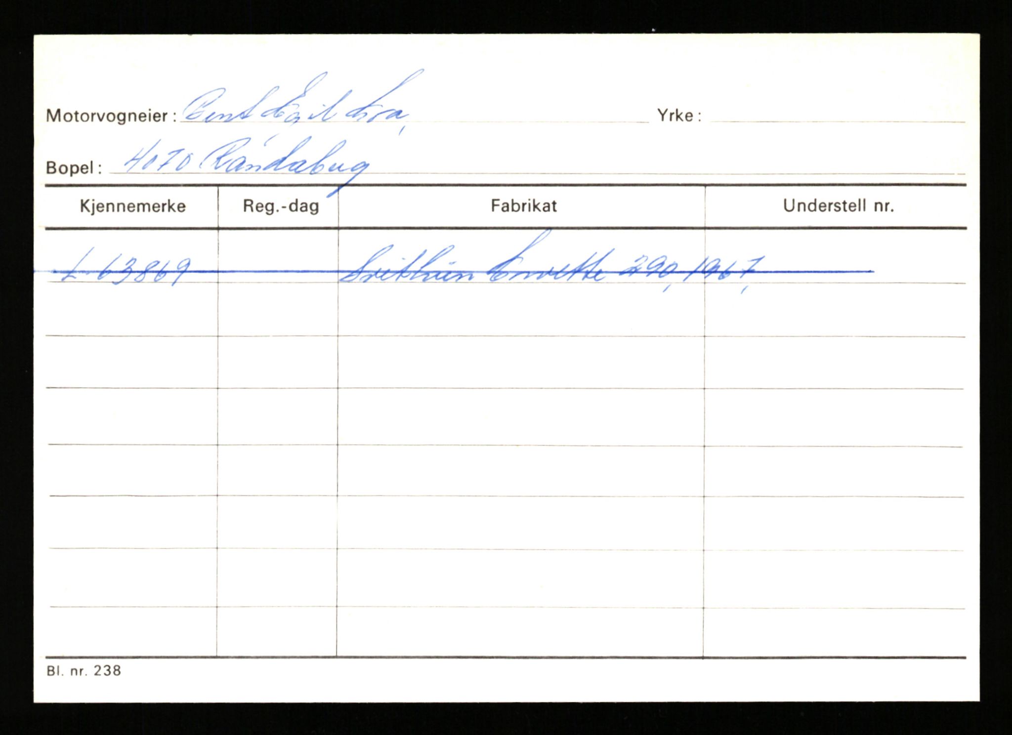 Stavanger trafikkstasjon, SAST/A-101942/0/H/L0011: Gjestsen - Gunvaldsen, 1930-1971, p. 243