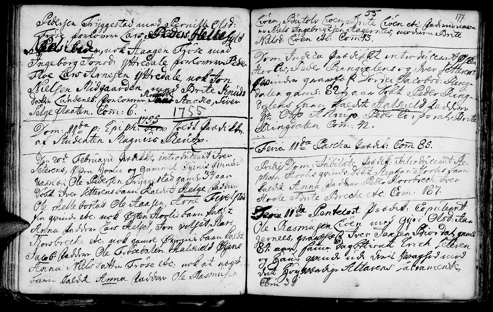Ministerialprotokoller, klokkerbøker og fødselsregistre - Møre og Romsdal, SAT/A-1454/519/L0241: Parish register (official) no. 519A01 /2, 1736-1760, p. 177